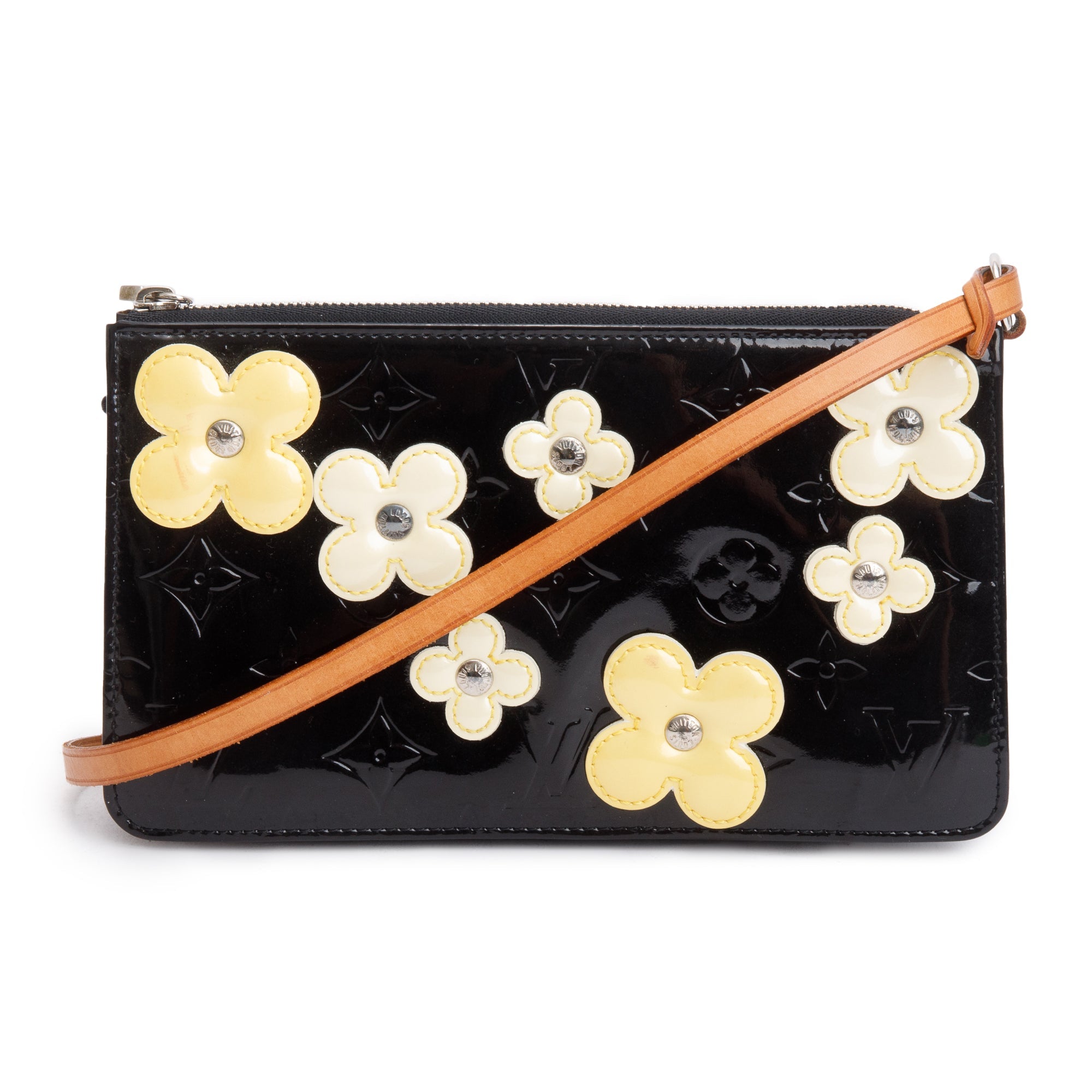 Louis Vuitton Black Monogram Vernis Leather Lexington Fleur