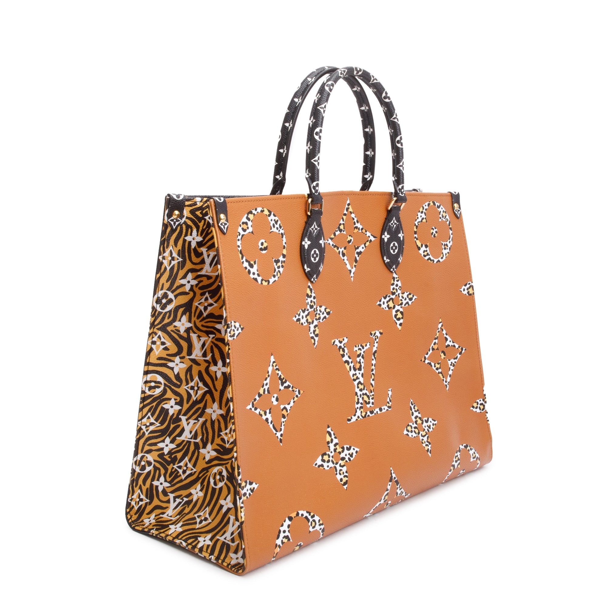 Louis Vuitton Black Multicolor Jungle Monogram Giant Limited Edition OnTheGo GM