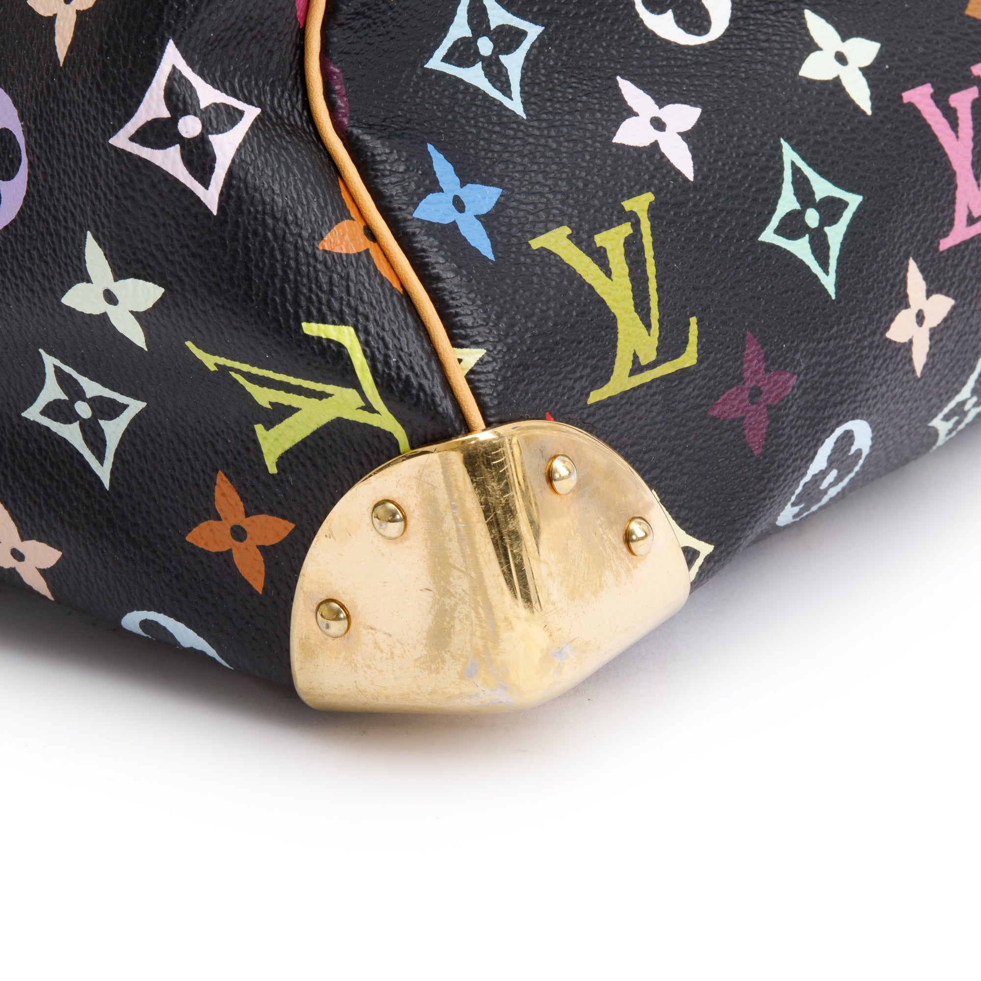 Louis Vuitton Black Multicolore Speedy 30