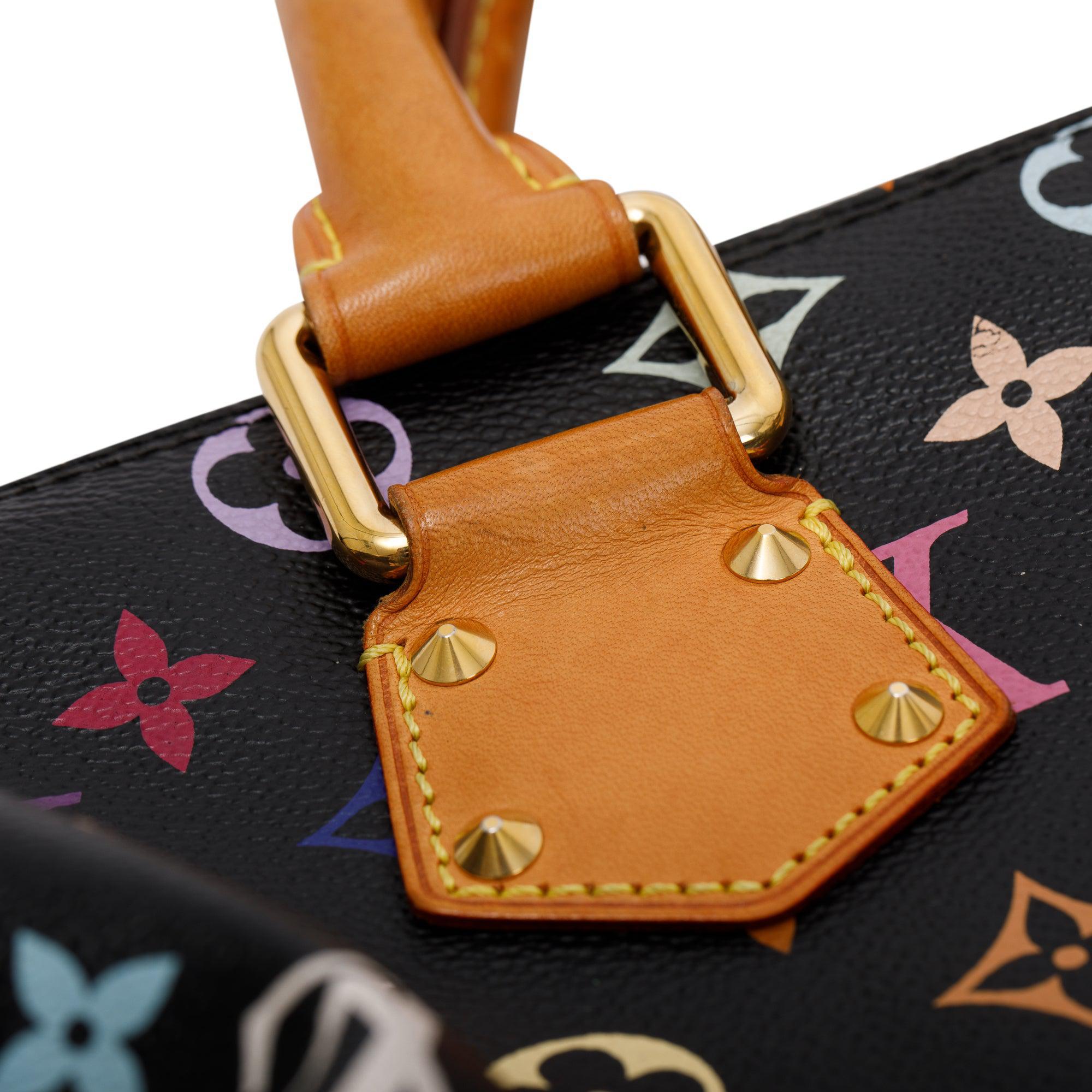 Louis Vuitton Black Multicolore Speedy 30