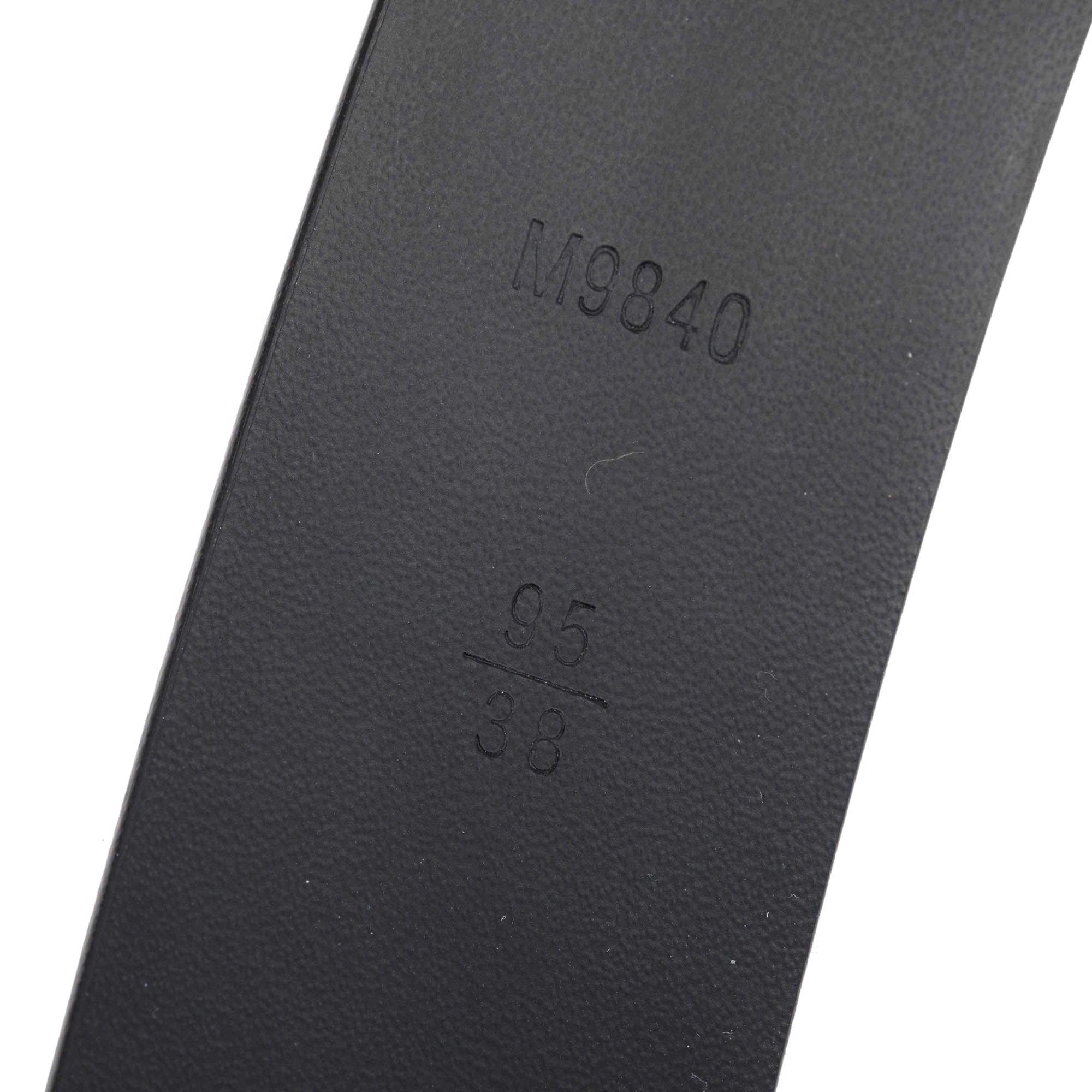 Louis Vuitton Black Smooth Leather Skyline 30 MM Belt 95 38