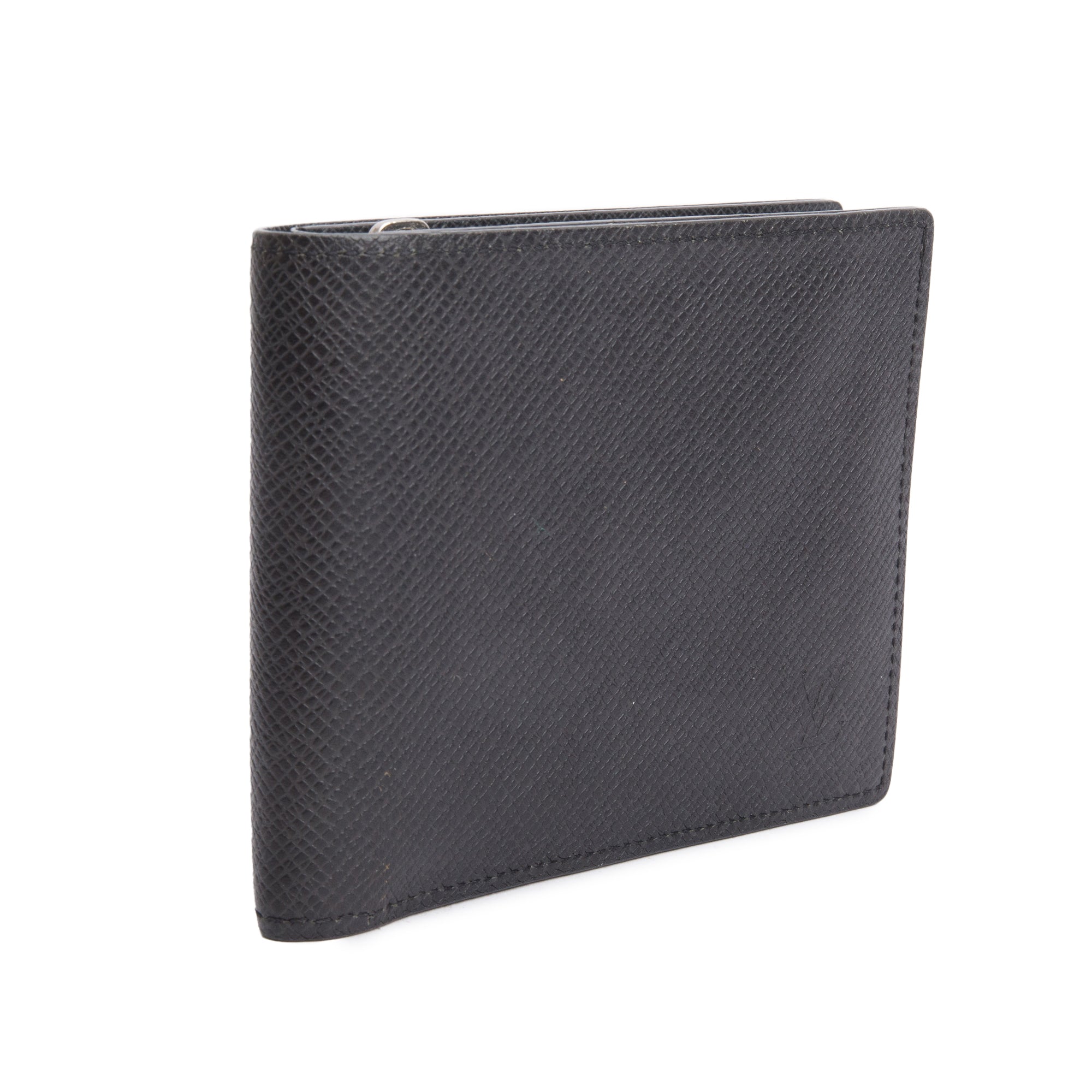 Louis Vuitton Black Taiga Leather Amerigo Wallet
