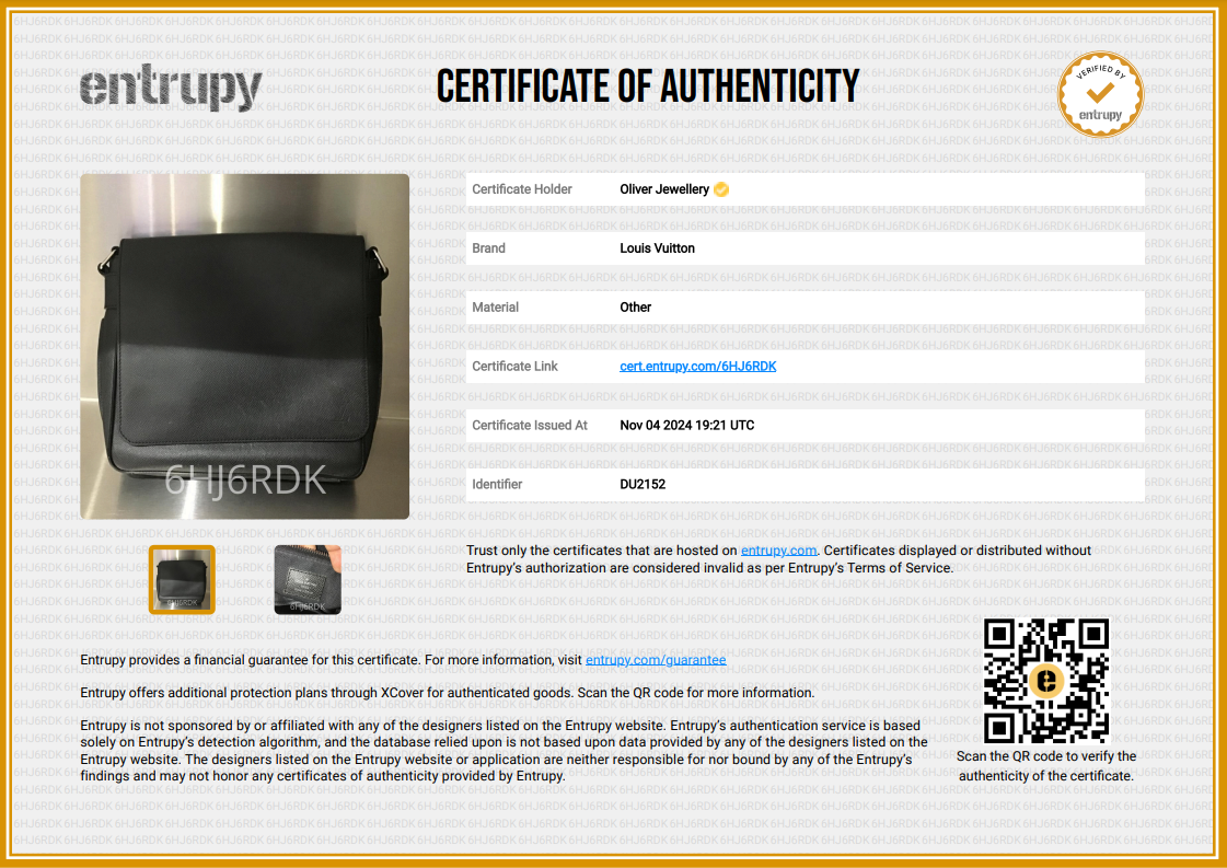 Louis Vuitton Black Taiga Leather Roman PM