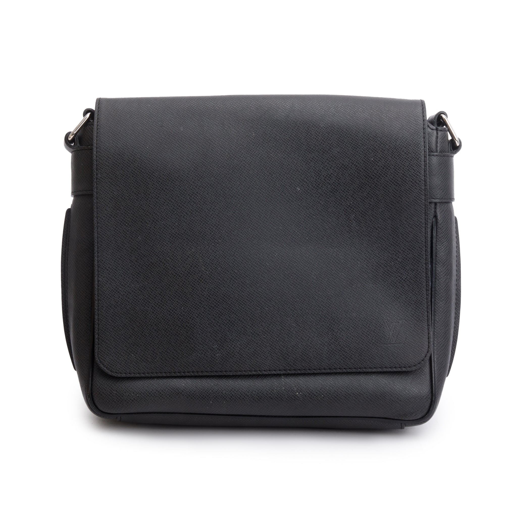 Louis Vuitton Black Taiga Leather Roman PM