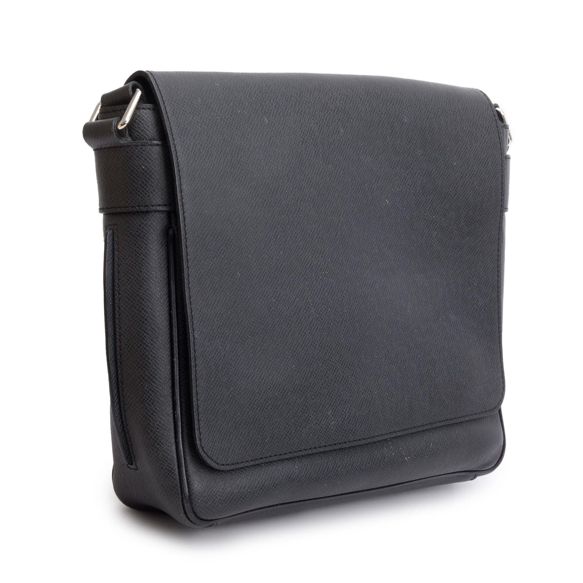 Louis Vuitton Black Taiga Leather Roman PM