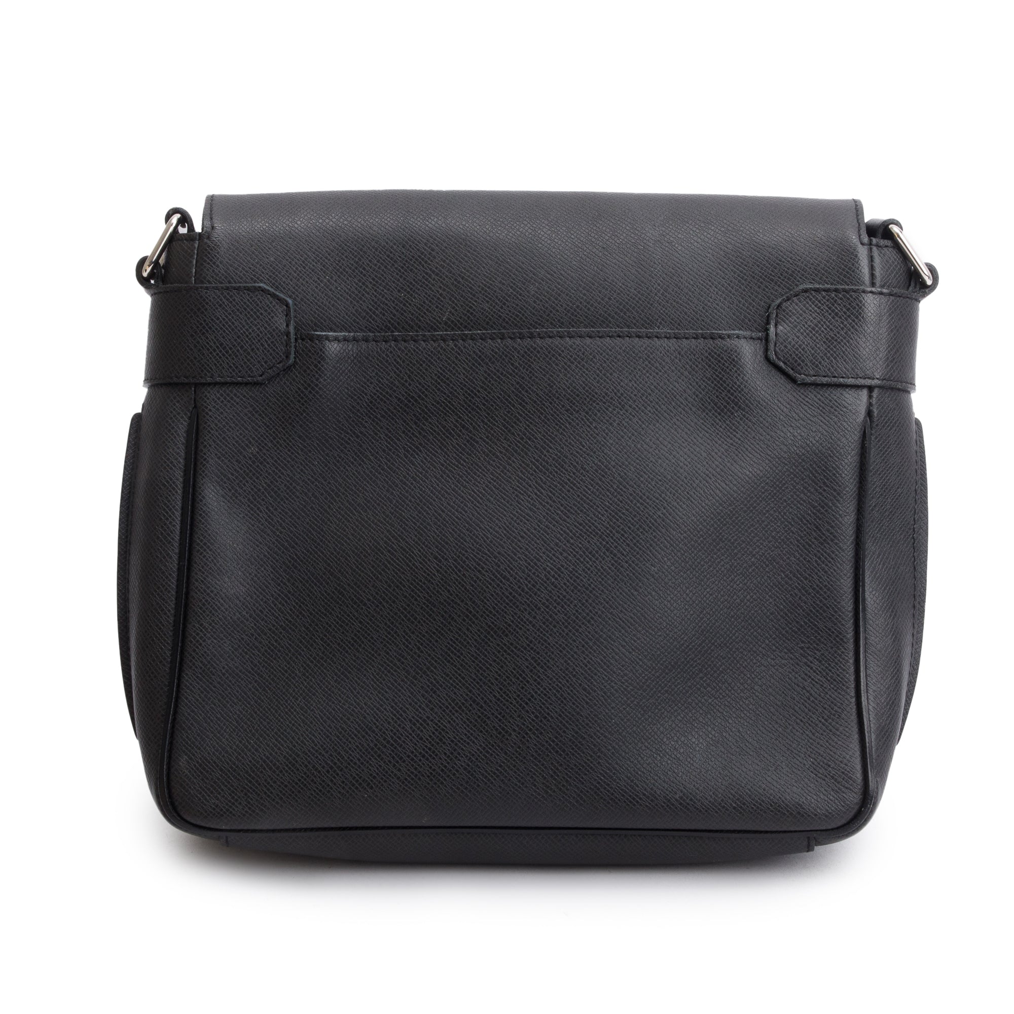 Louis Vuitton Black Taiga Leather Roman PM