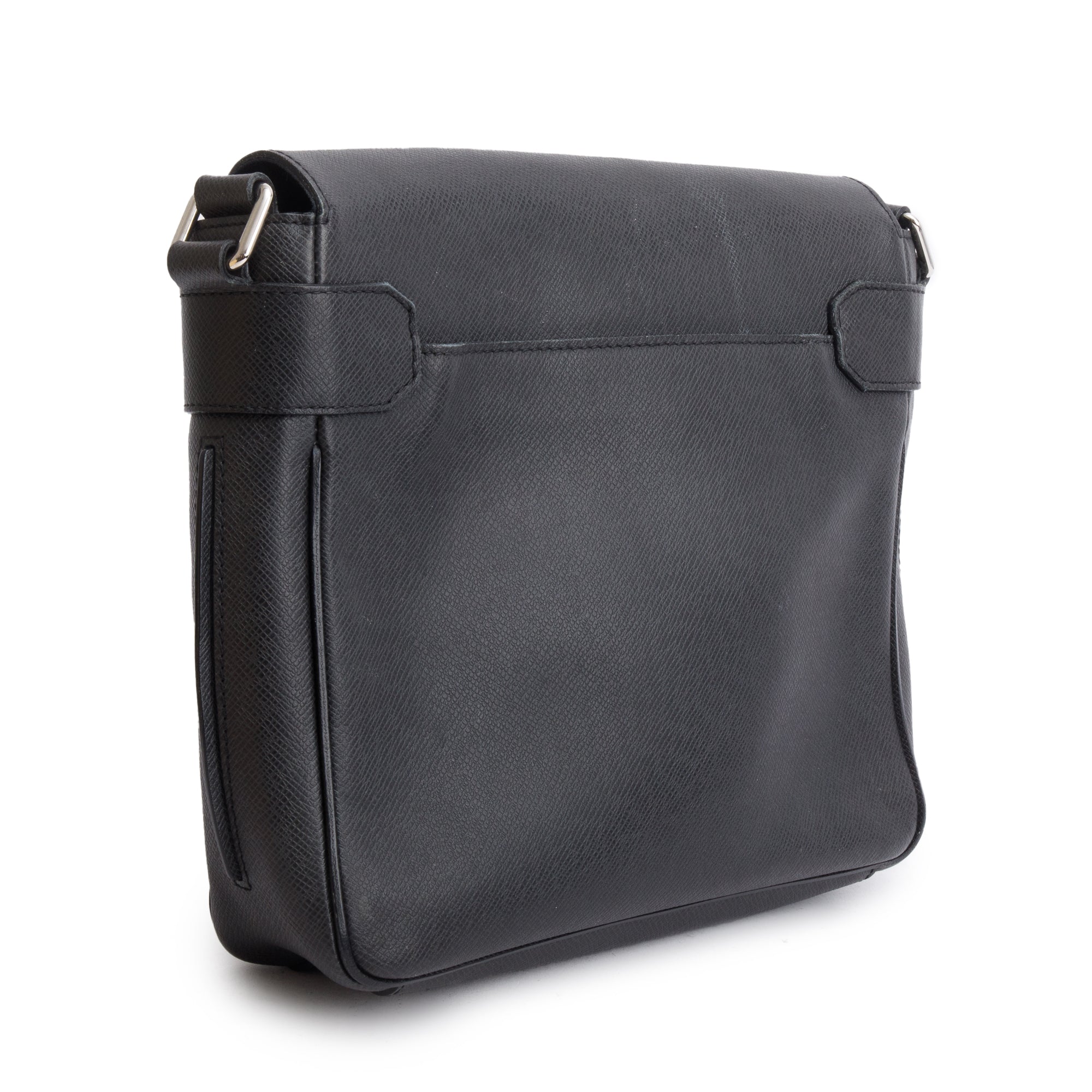 Louis Vuitton Black Taiga Leather Roman PM