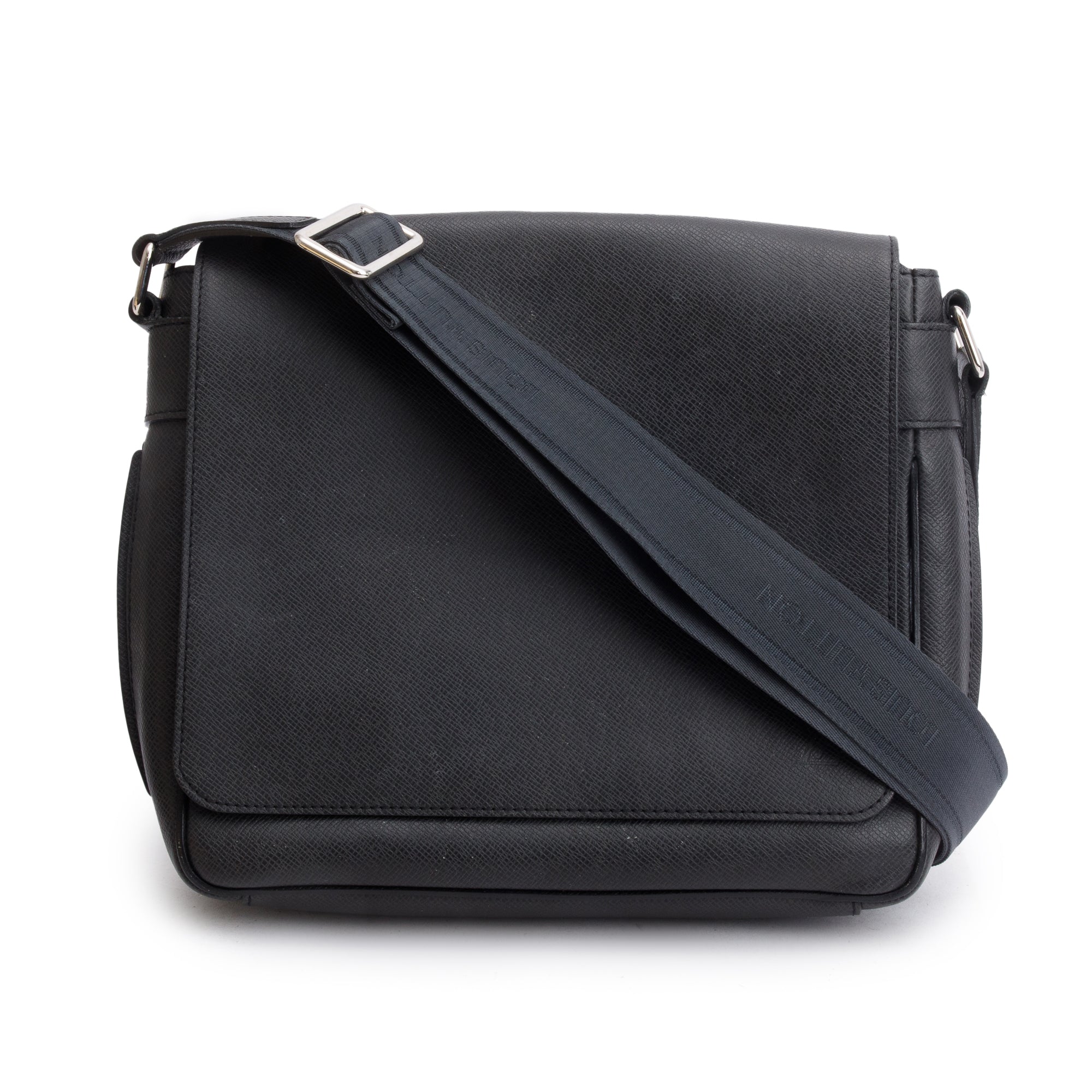 Louis Vuitton Black Taiga Leather Roman PM