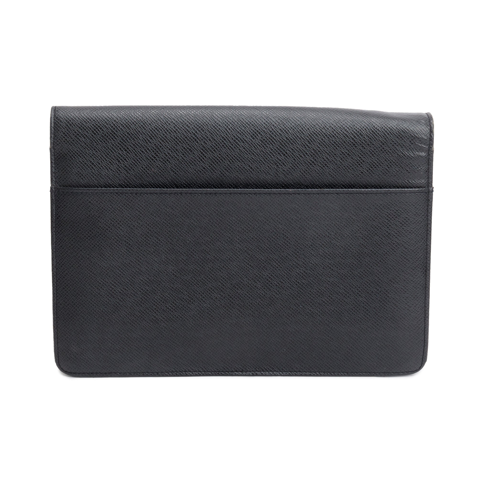 Louis Vuitton Black Taiga Leather Selenga Pochette