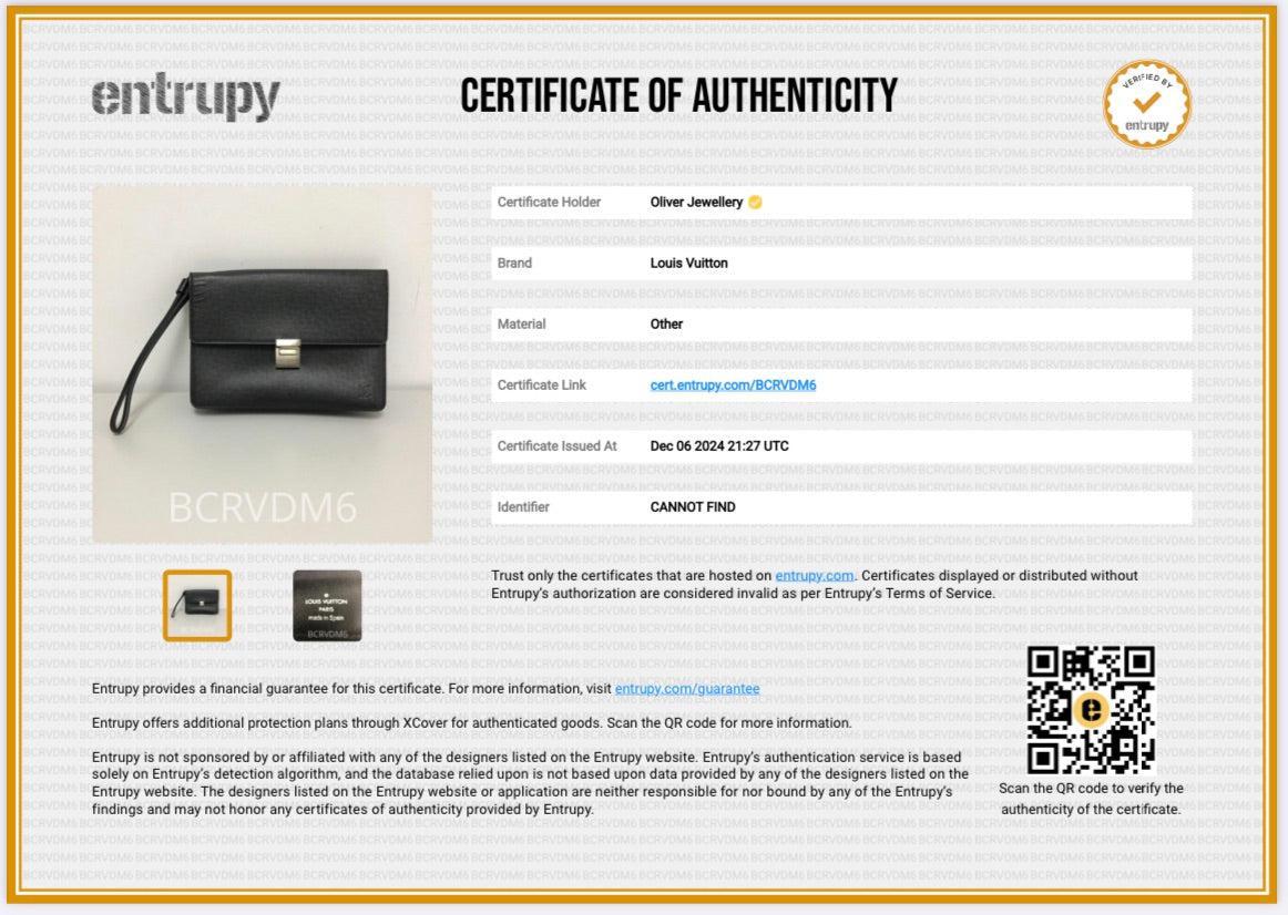 Louis Vuitton Black Taiga Leather Selenga Pochette