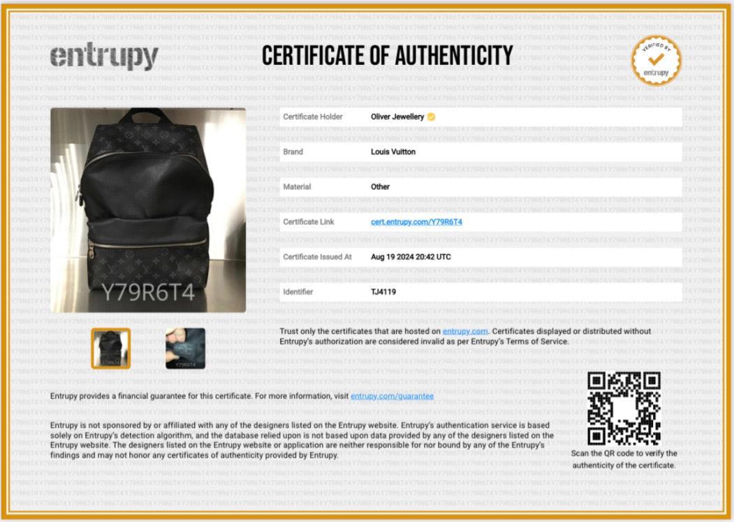 Louis Vuitton Black Taigarama Discovery Backpack