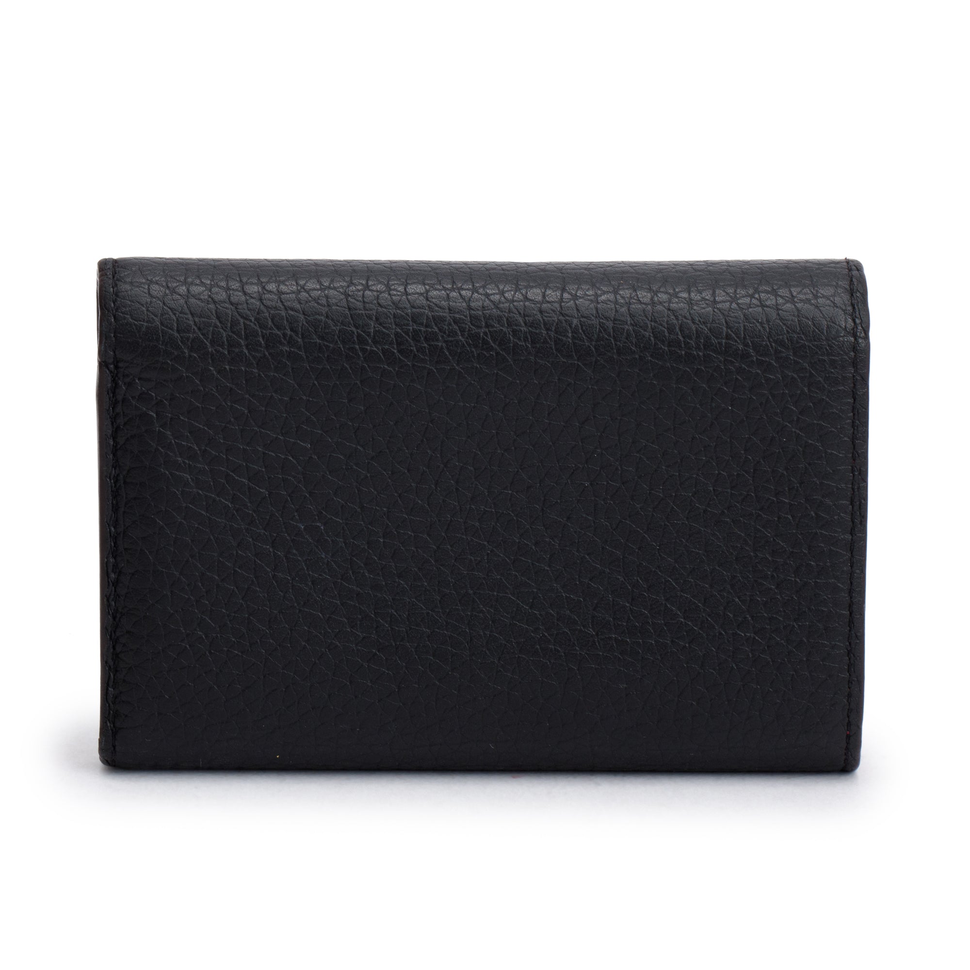 Louis Vuitton Black Taurillon Leather Capucines Compact Wallet