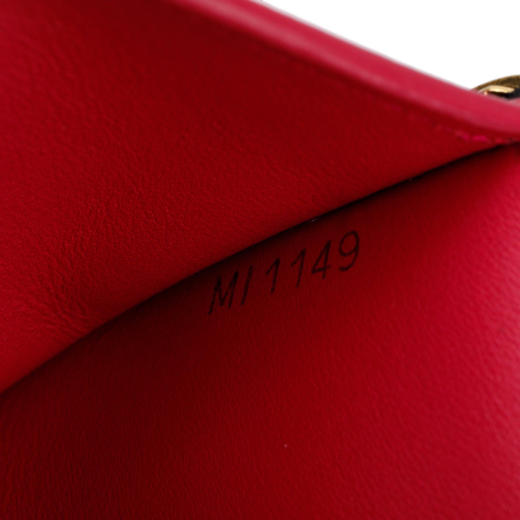 Louis Vuitton Black Taurillon Leather Capucines Compact Wallet