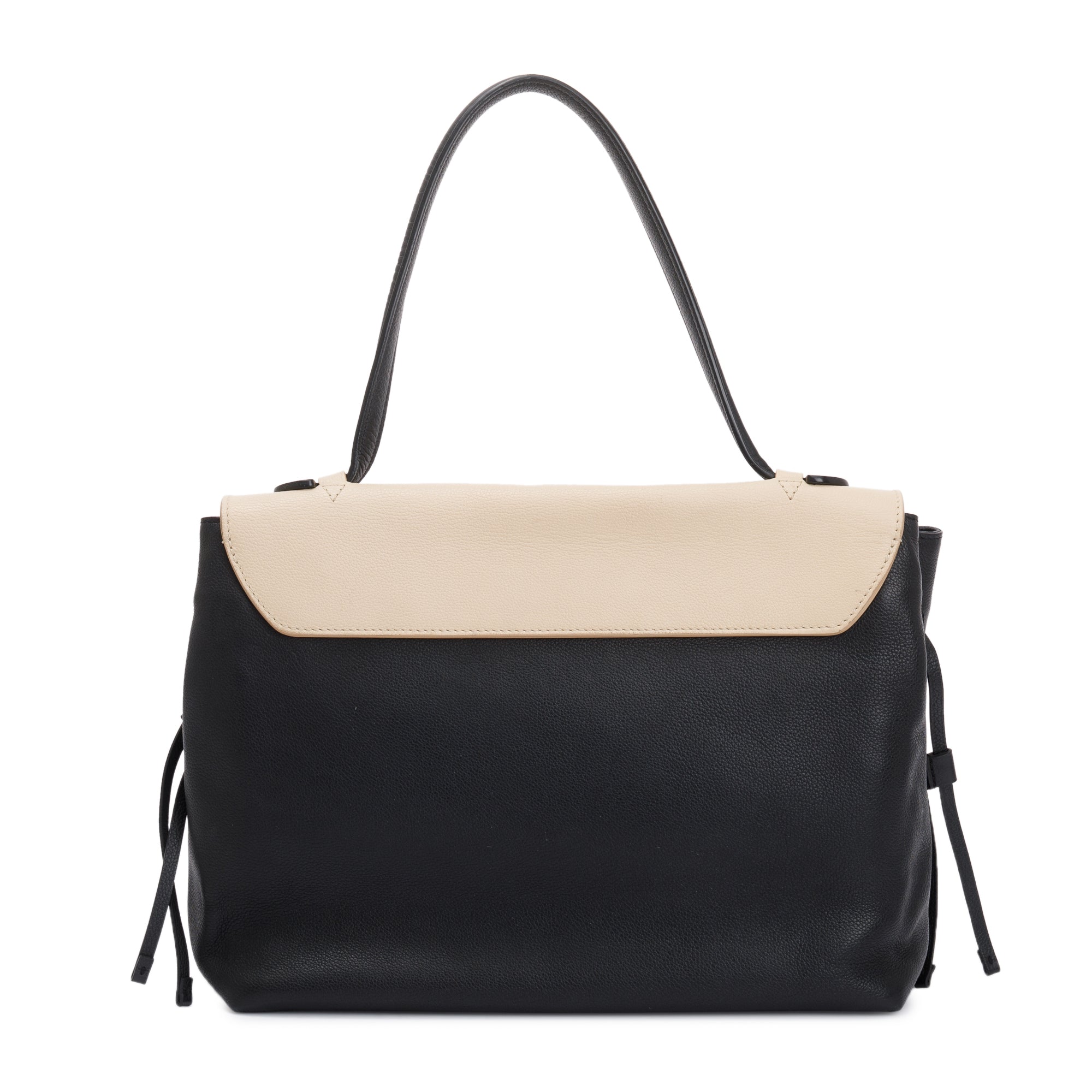 Louis Vuitton Black/Beige Calfskin Leather LockMe MM