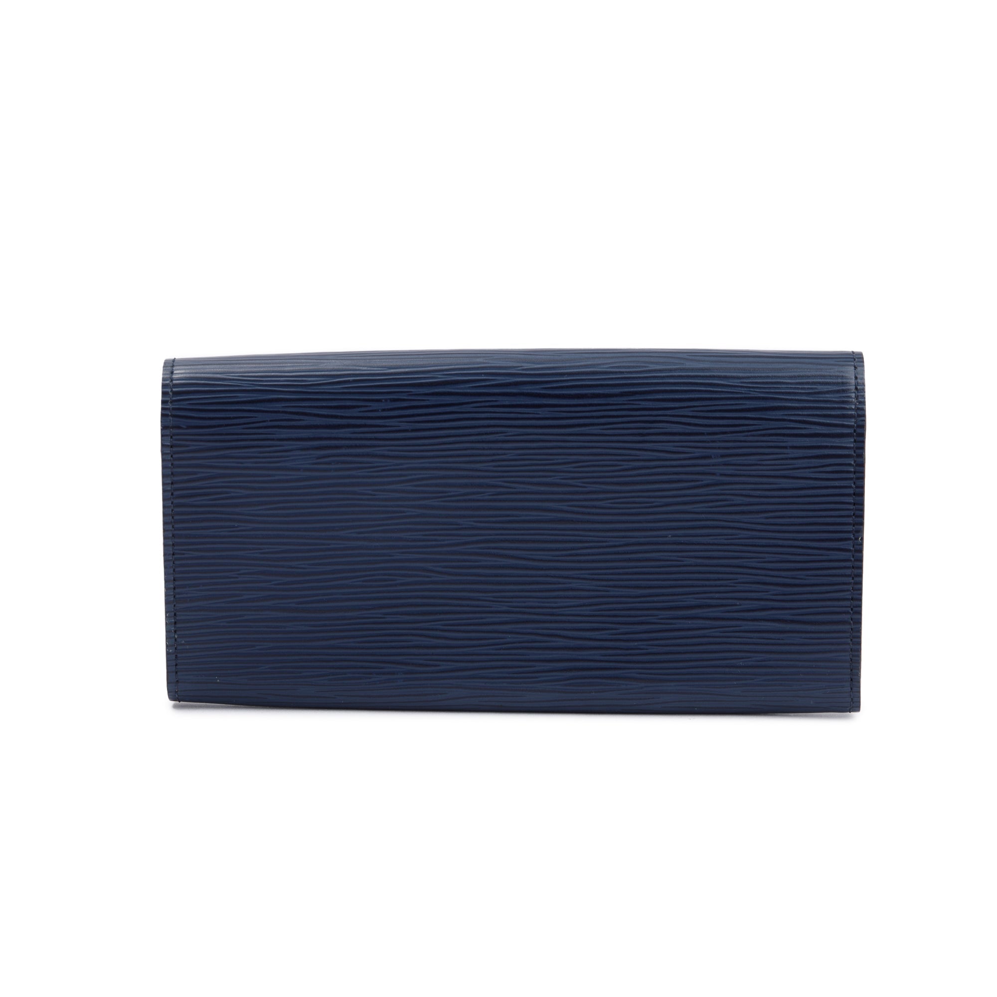 Louis Vuitton Blue Epi Leather Emilie Wallet