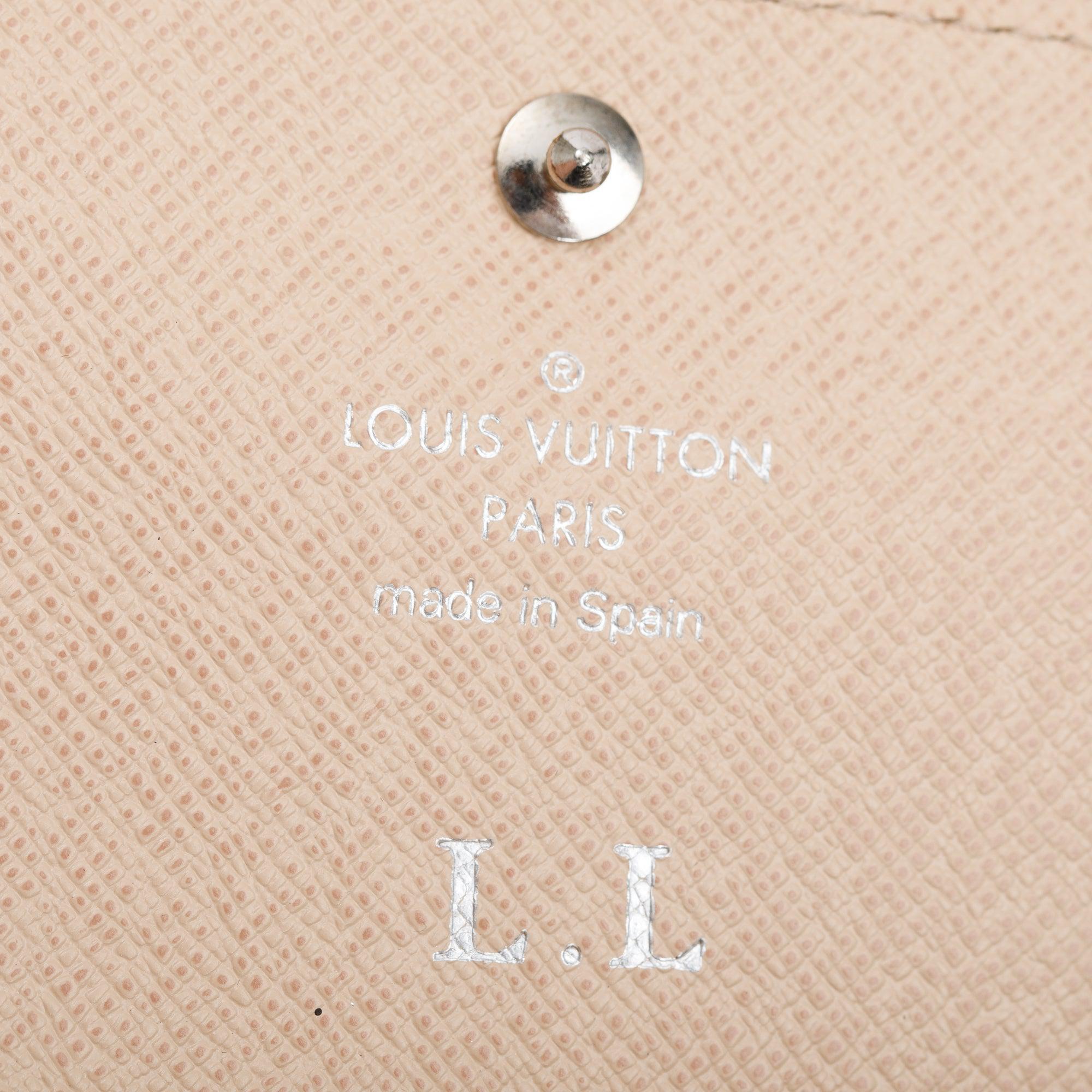 Louis Vuitton Blue Epi Leather Emilie Wallet