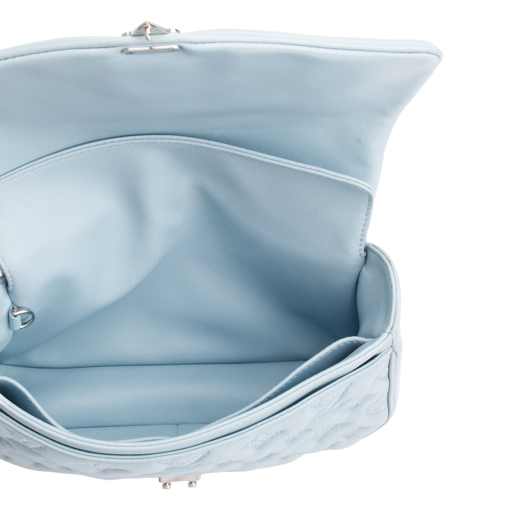 Louis Vuitton Blue Lambskin Mama Broderie Bag