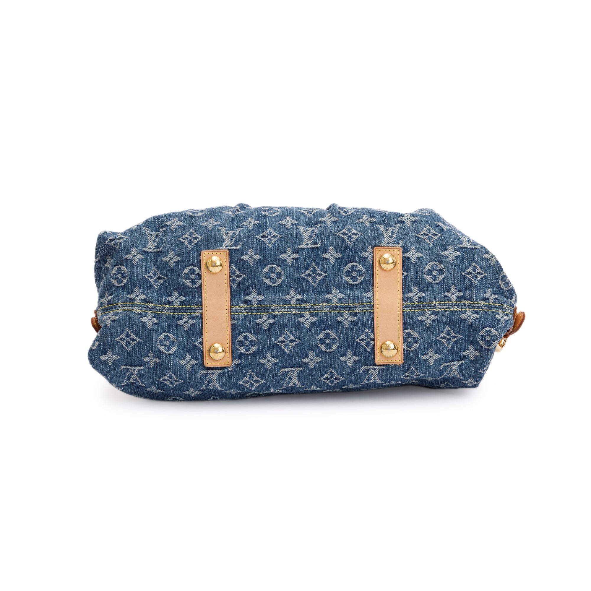 Louis Vuitton Blue Monogram Denim Neo Cabby MM w/ Strap