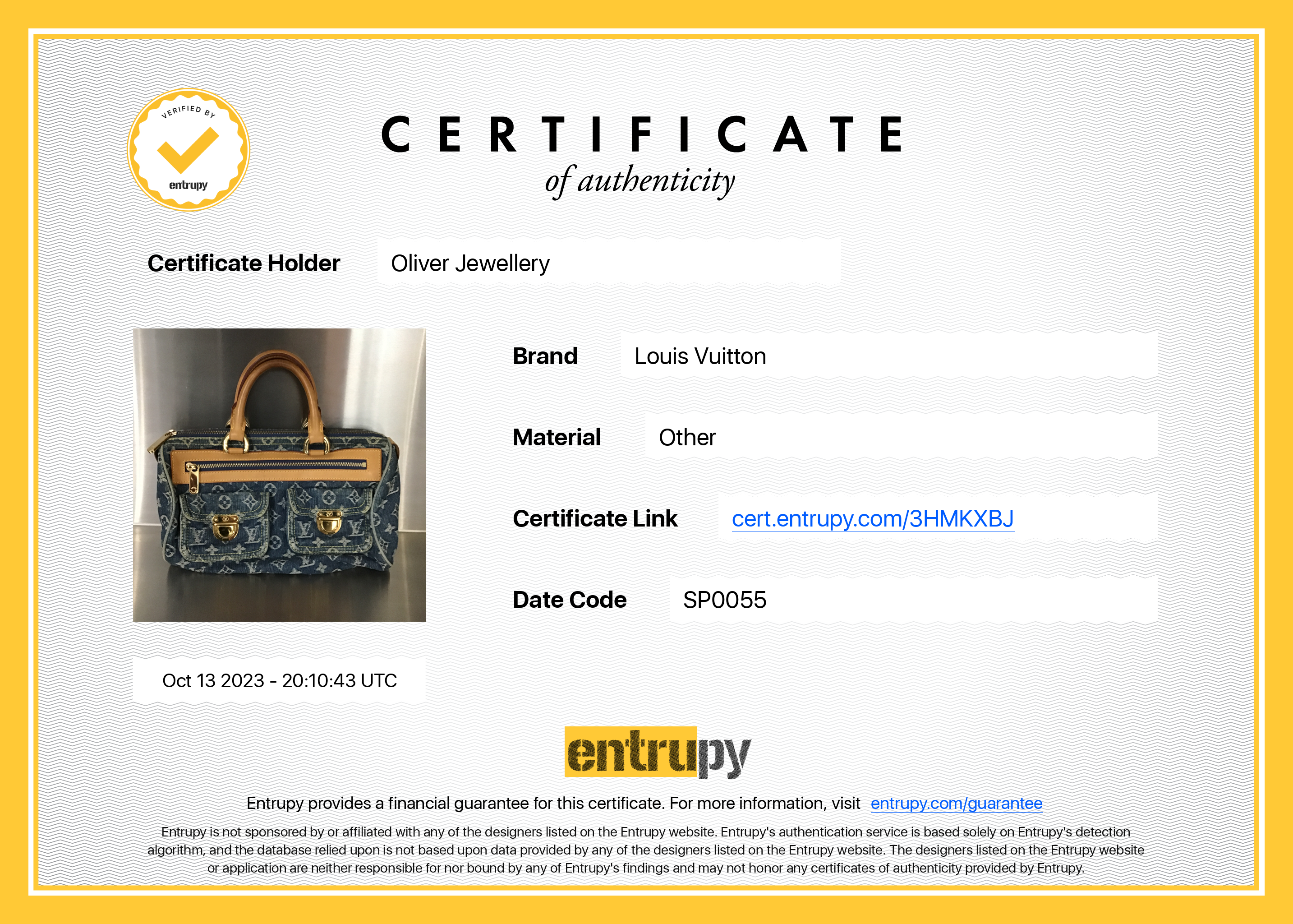 Louis Vuitton Blue Monogram Denim Neo Speedy Bag