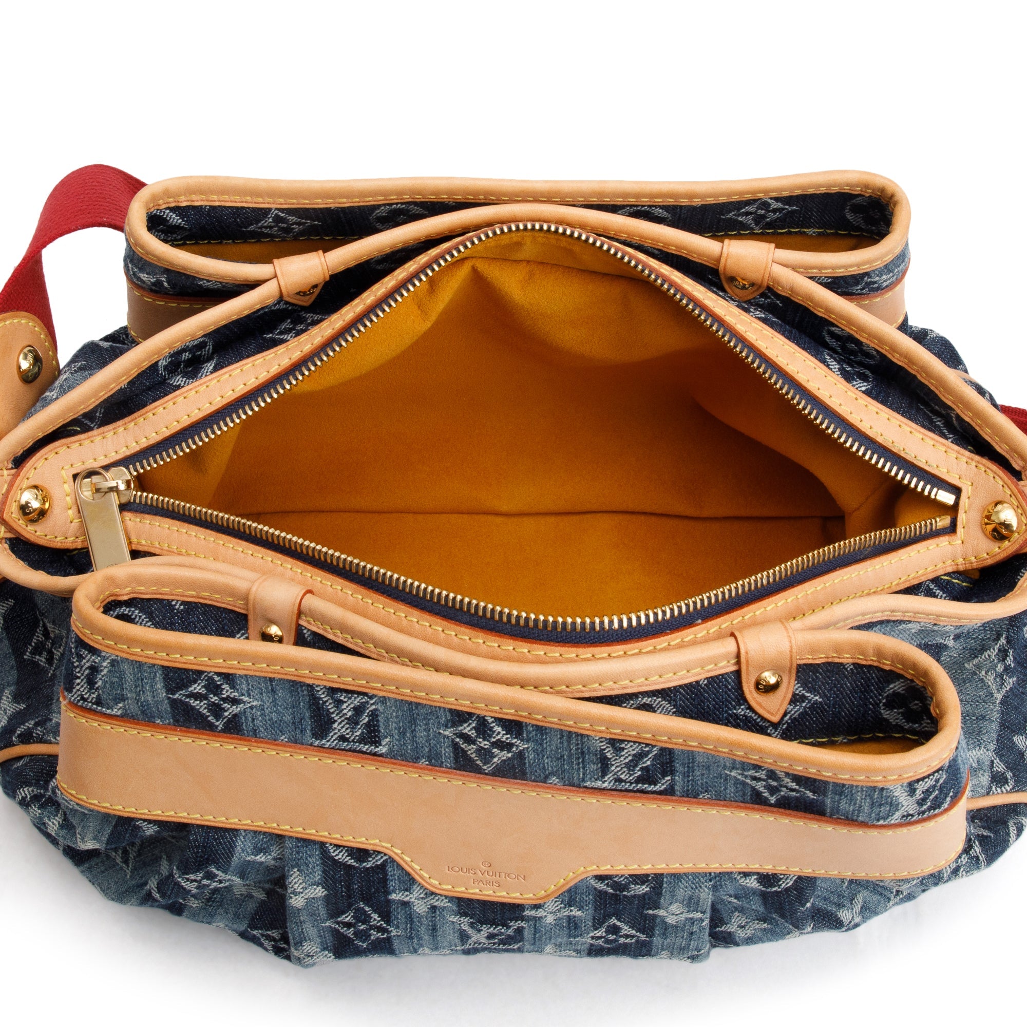 Louis Vuitton Blue Monogram Denim Raye Porte Espaule MM