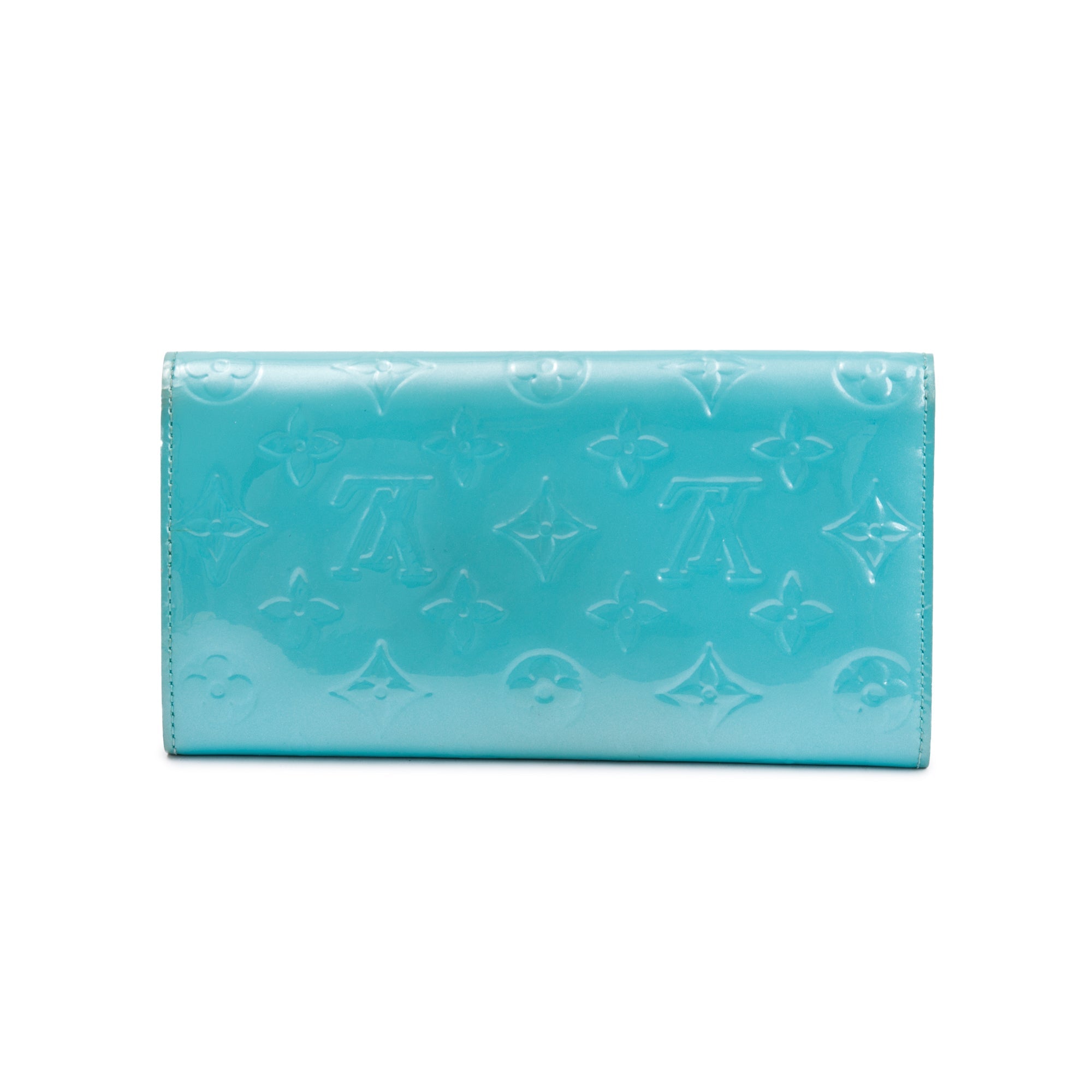 Louis Vuitton Blue Monogram Vernis Leather International Wallet