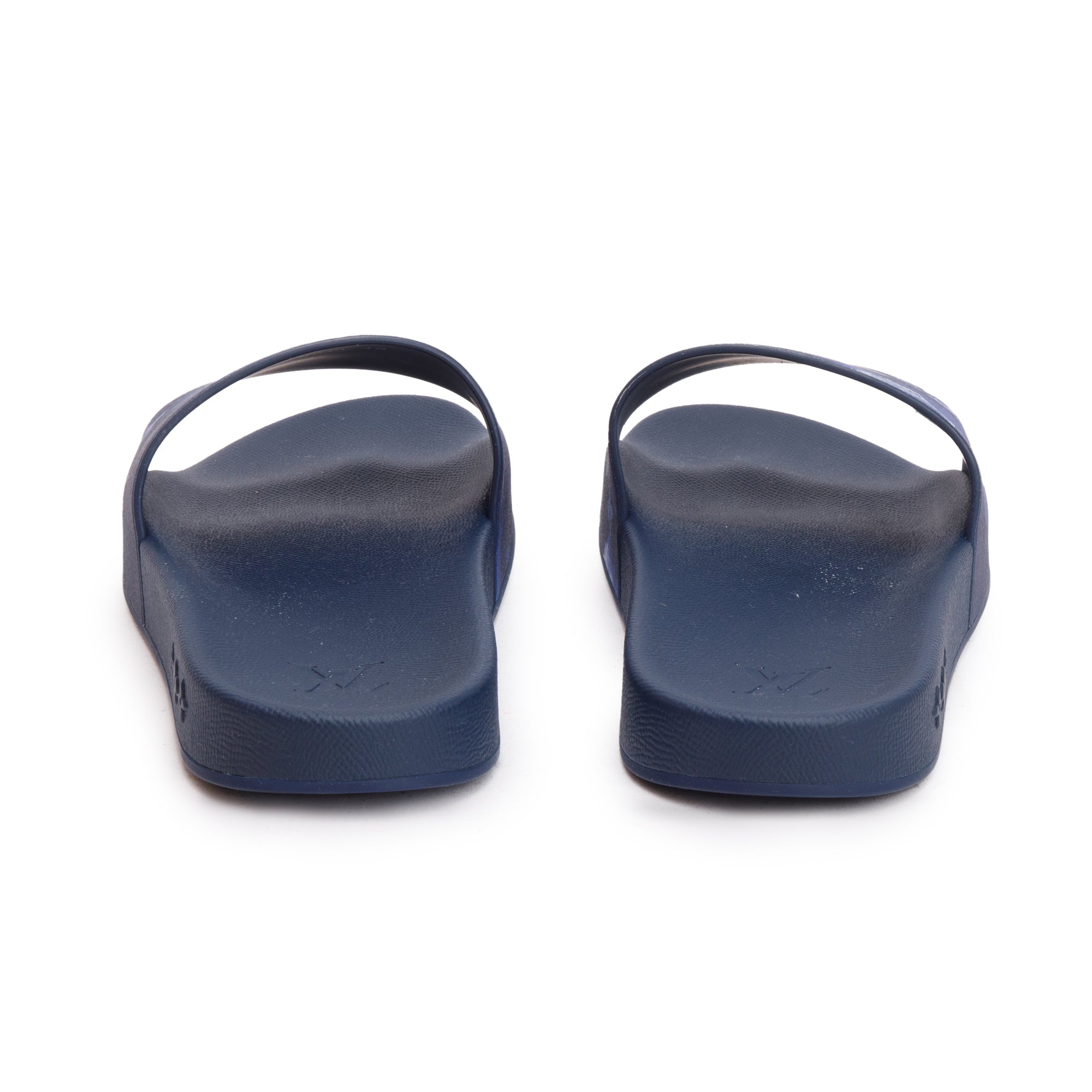 Louis Vuitton Blue Monogram Watercolor Waterfront Mule Slides, Size 12