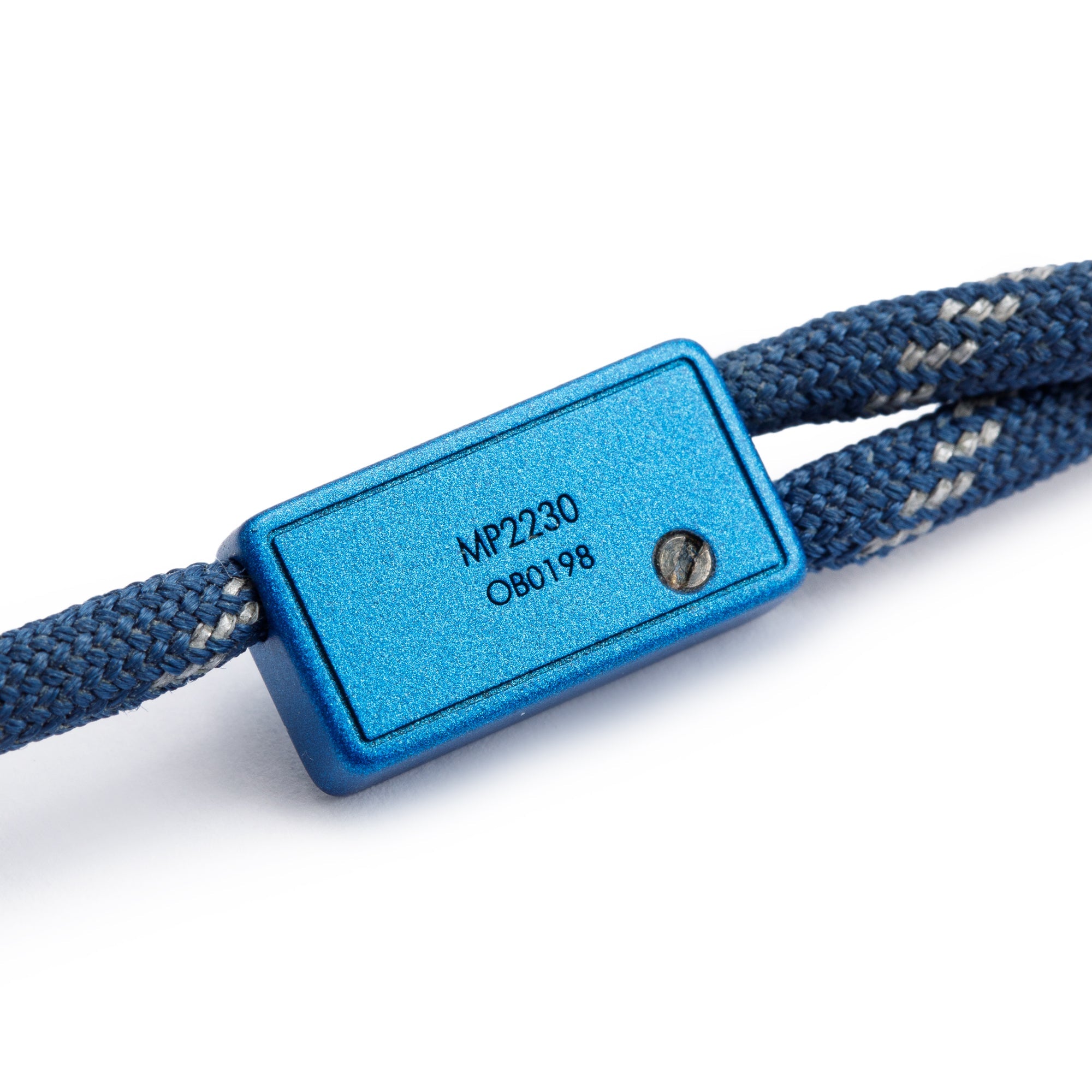 Louis Vuitton Blue Nylon Satellite Cord Bracelet w/ Box