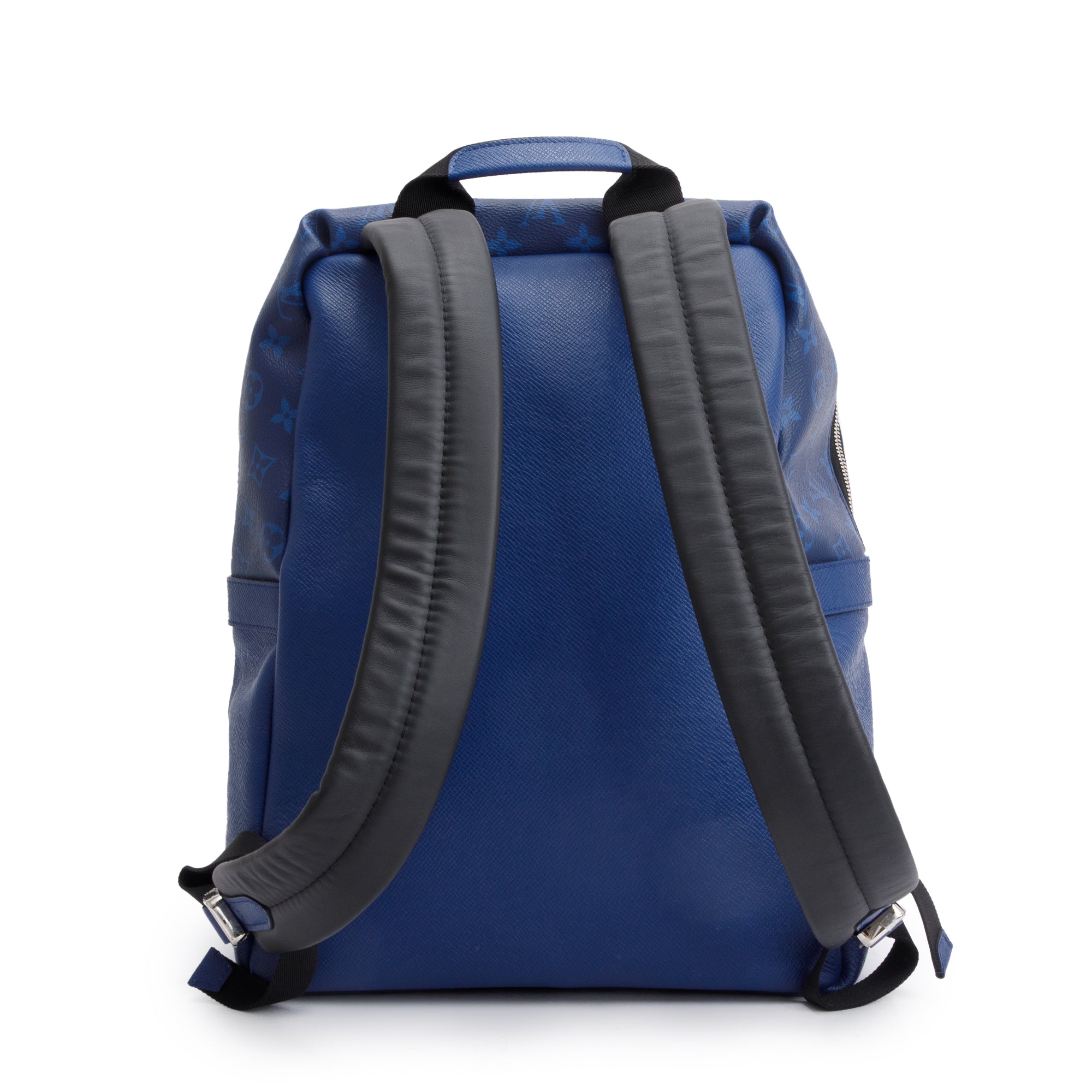 louis vuitton backpack men blue Louis Vuitton Blue Taigarama Discovery Backpack – OLIVER'S