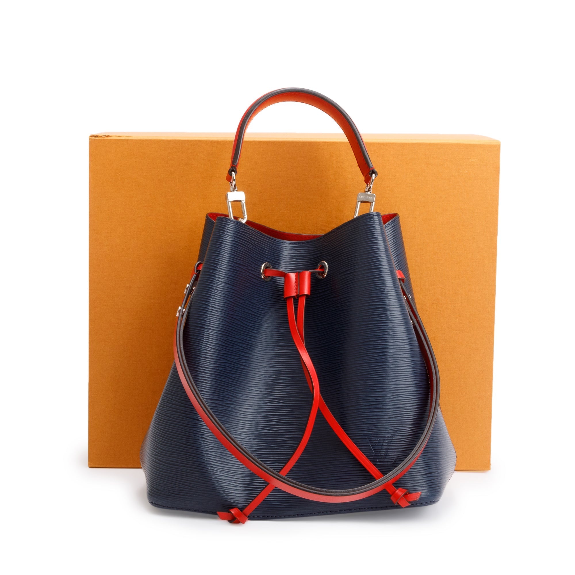 Louis Vuitton Blue/Red Epi Leather Neonoe MM w/ Box