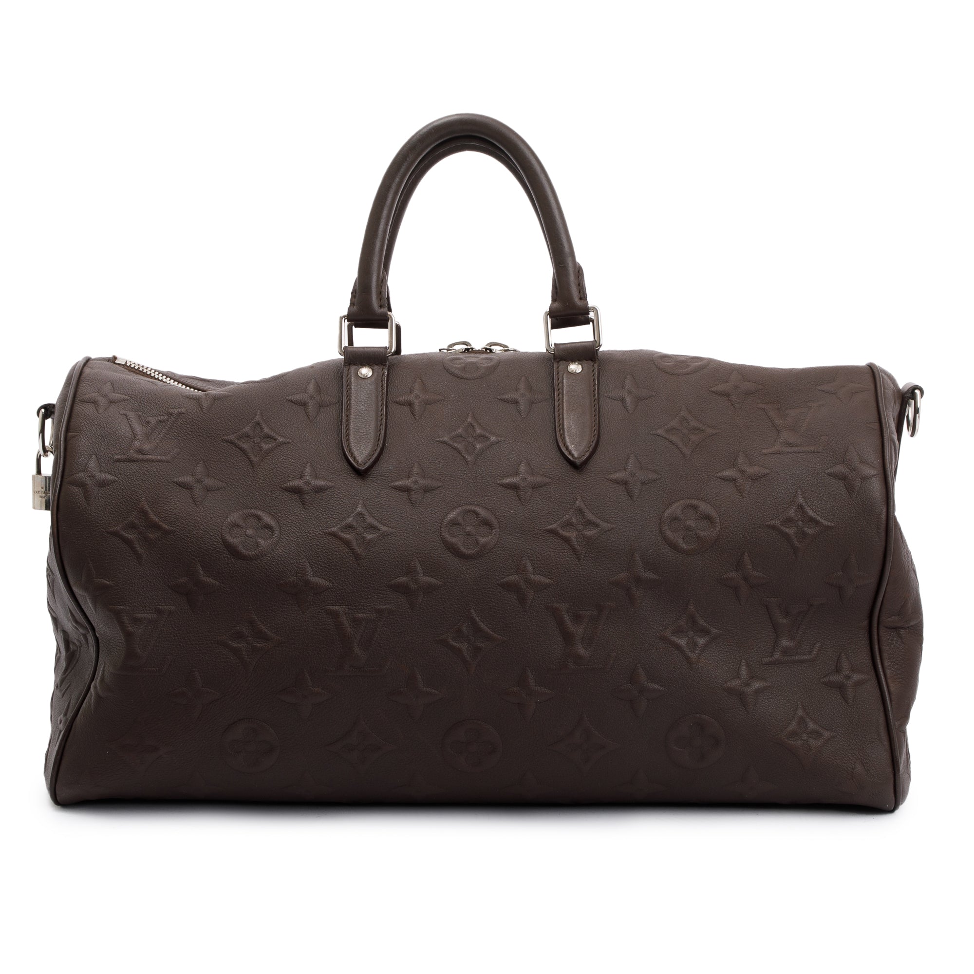 Louis Vuitton Brown Edun Monogram Revelation Keepall Bandouliere 45 w/ Strap