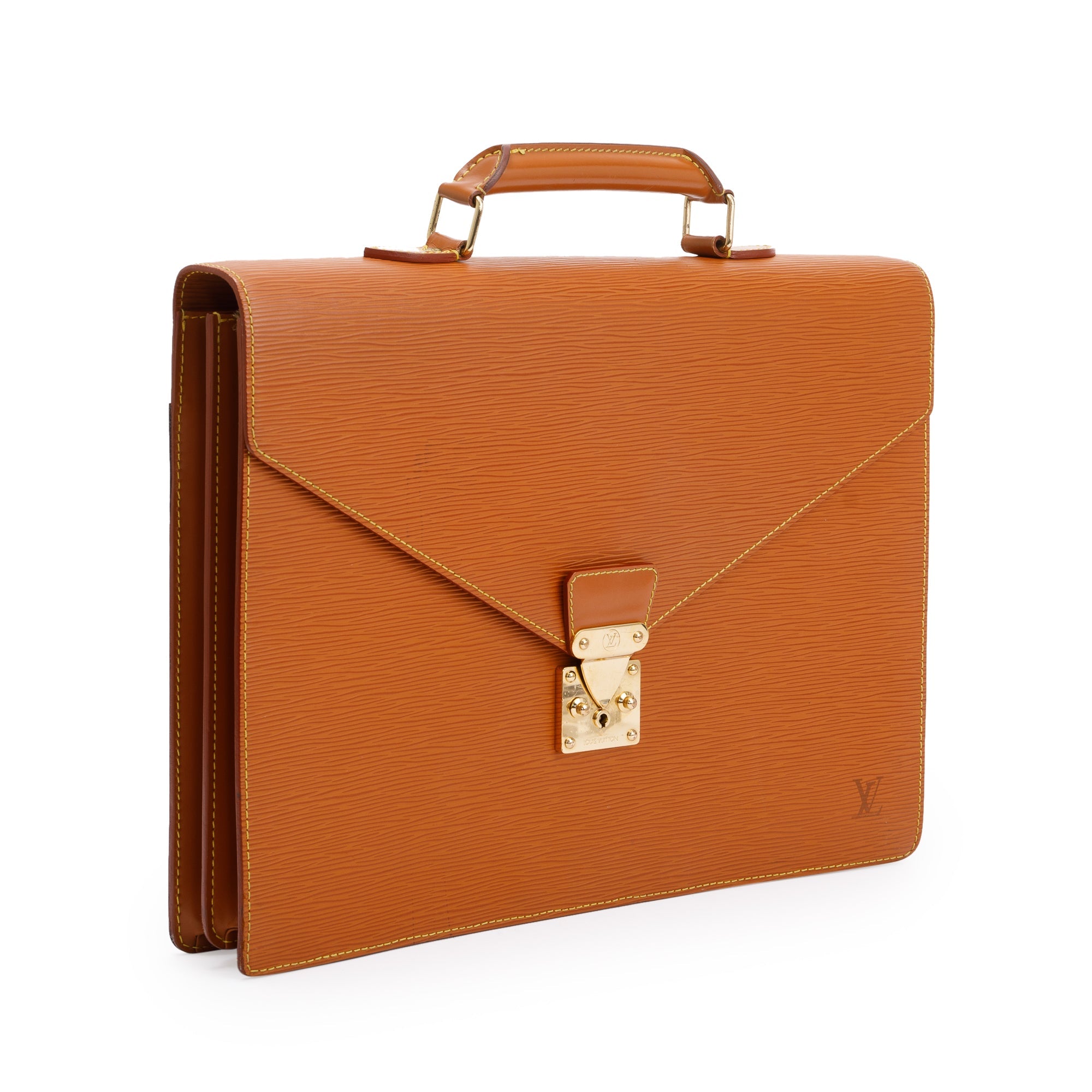 Louis Vuitton Brown Epi Leather Serviette Ambassadeur Briefcase