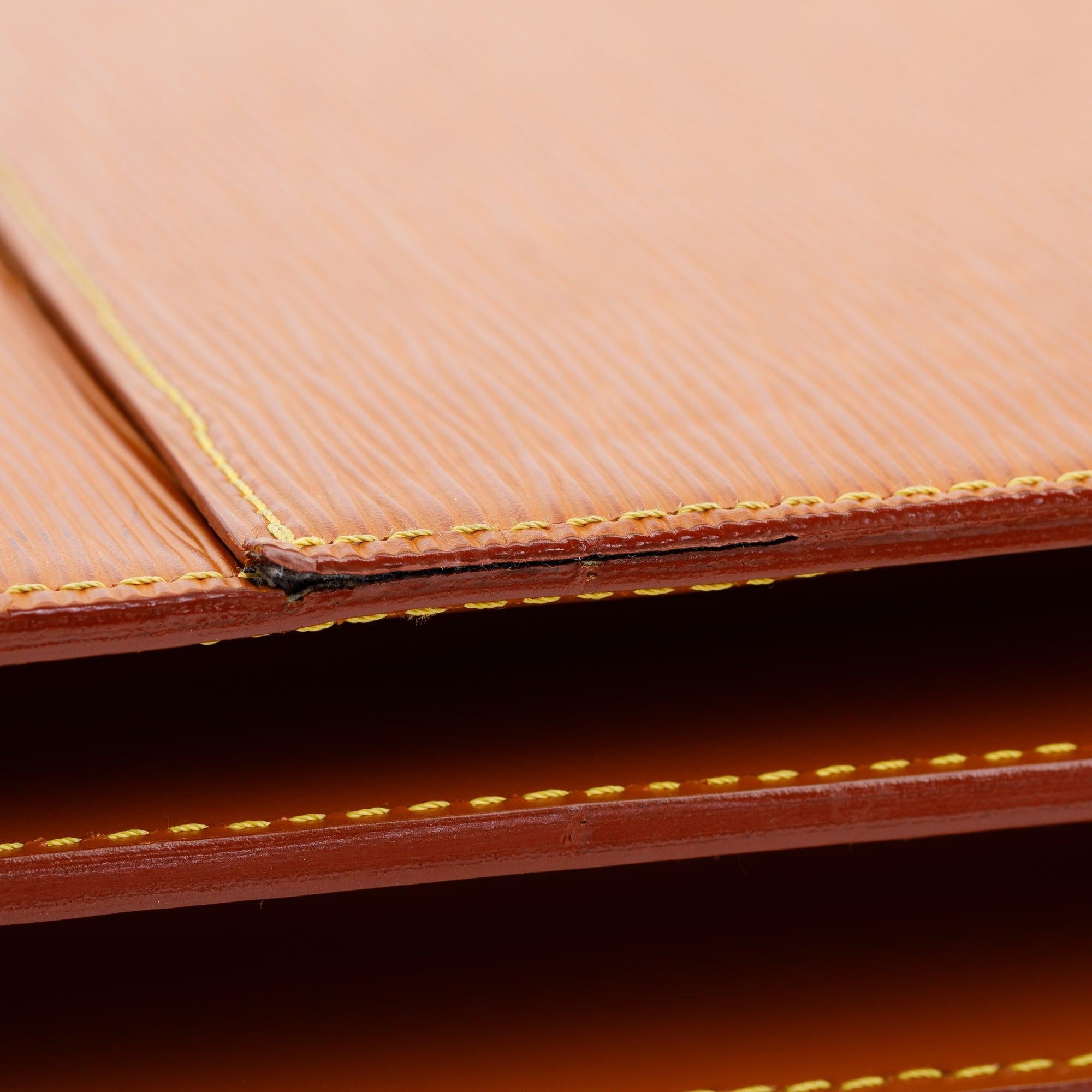 Louis Vuitton Brown Epi Leather Serviette Ambassadeur Briefcase