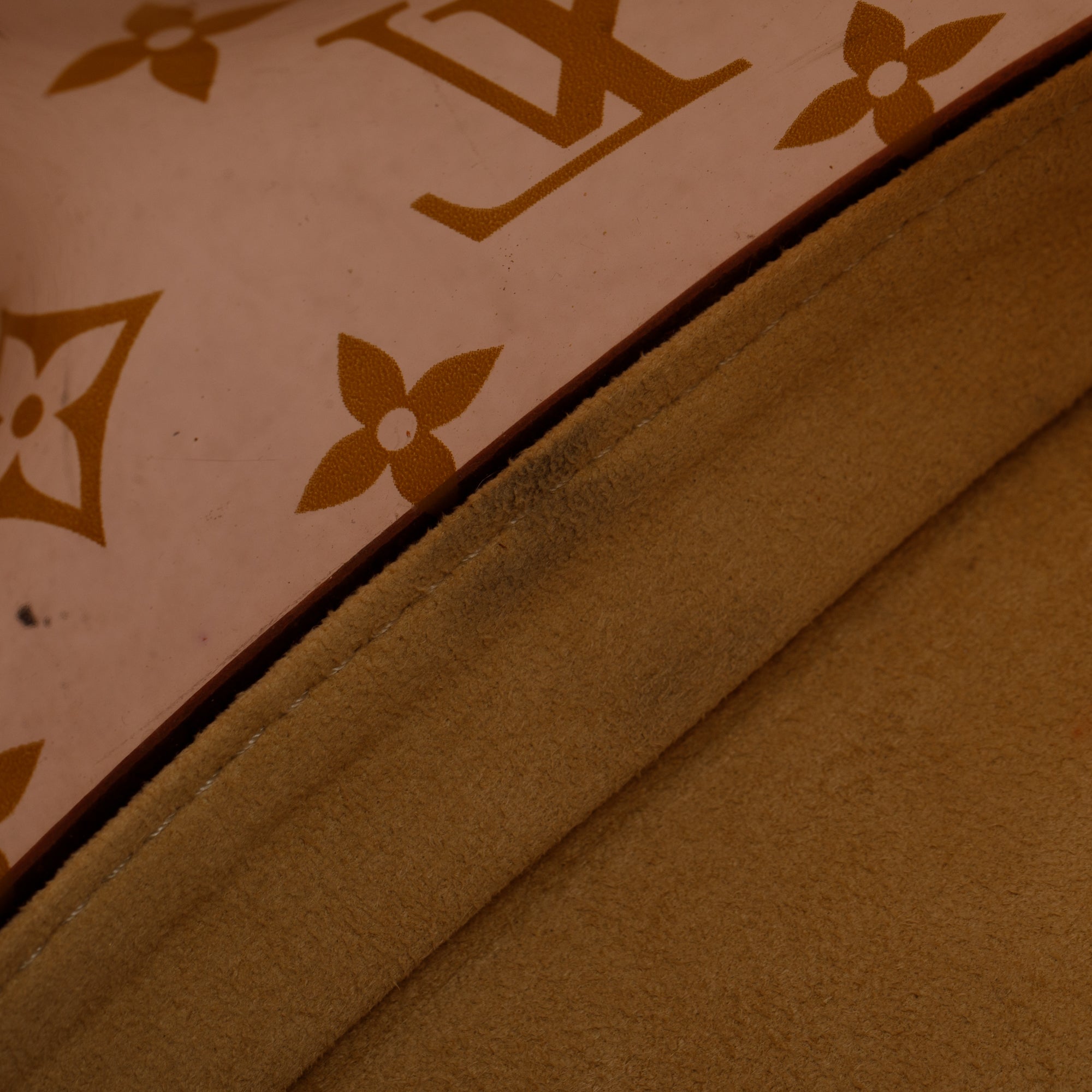 Louis Vuitton Brown Monogram Vinyl Cabas Sac Ambre PM Tote w/ Pouch