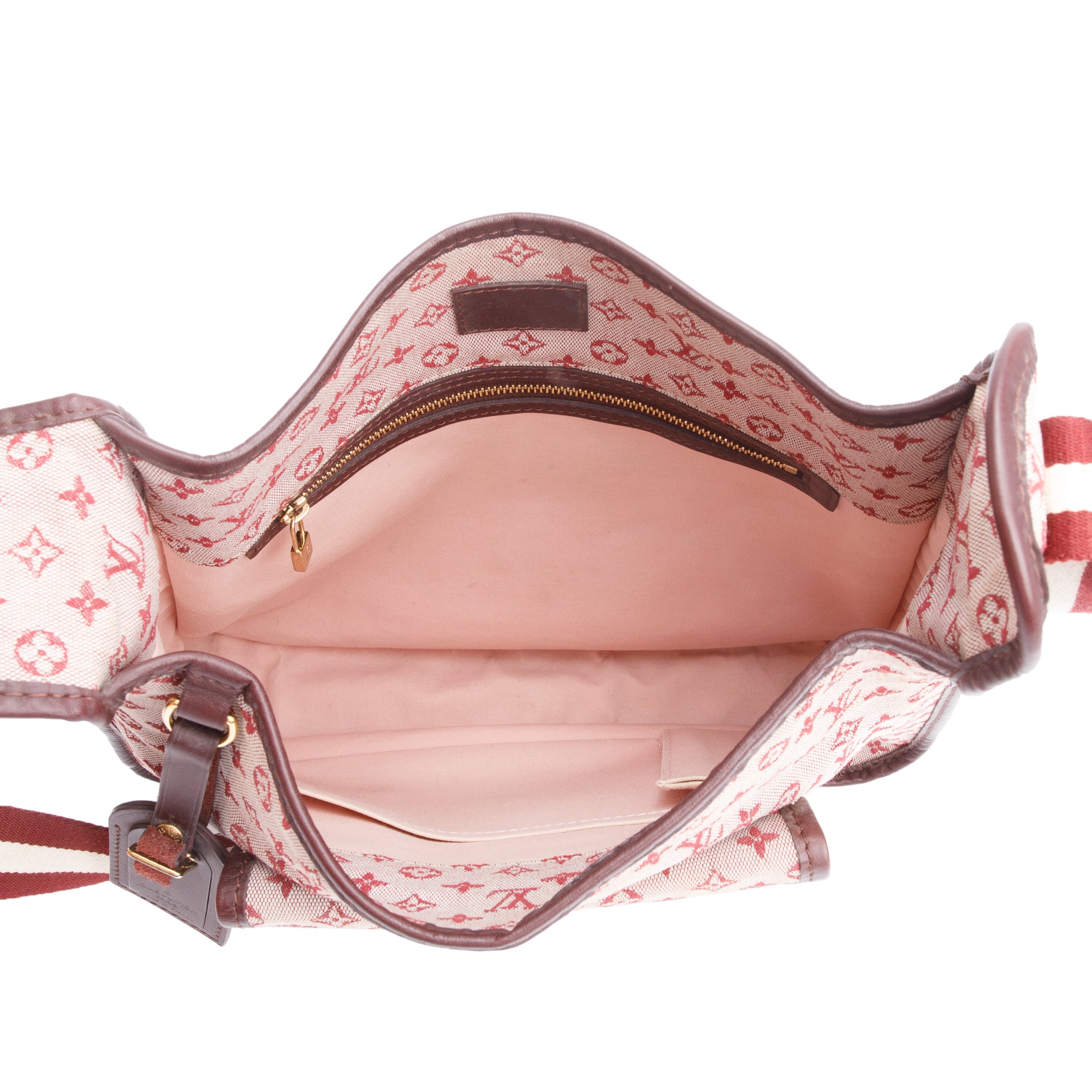 Louis Vuitton Burgundy Idylle Monogram Mini Lin Mary Kate Besace