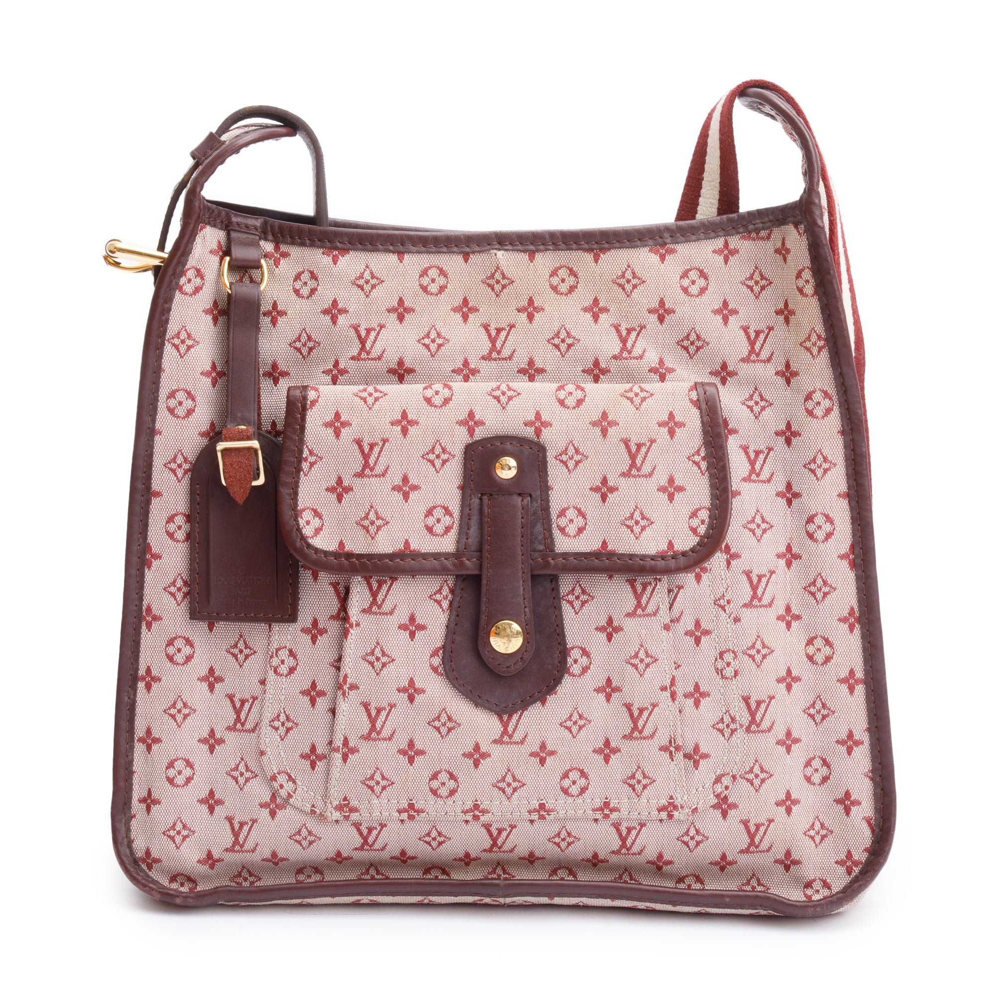 Louis Vuitton Burgundy Idylle Monogram Mini Lin Mary Kate Besace