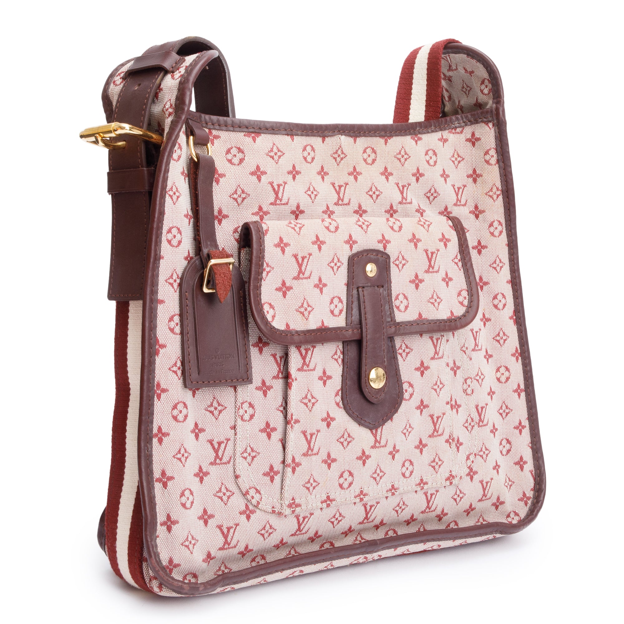 Louis Vuitton Burgundy Idylle Monogram Mini Lin Mary Kate Besace