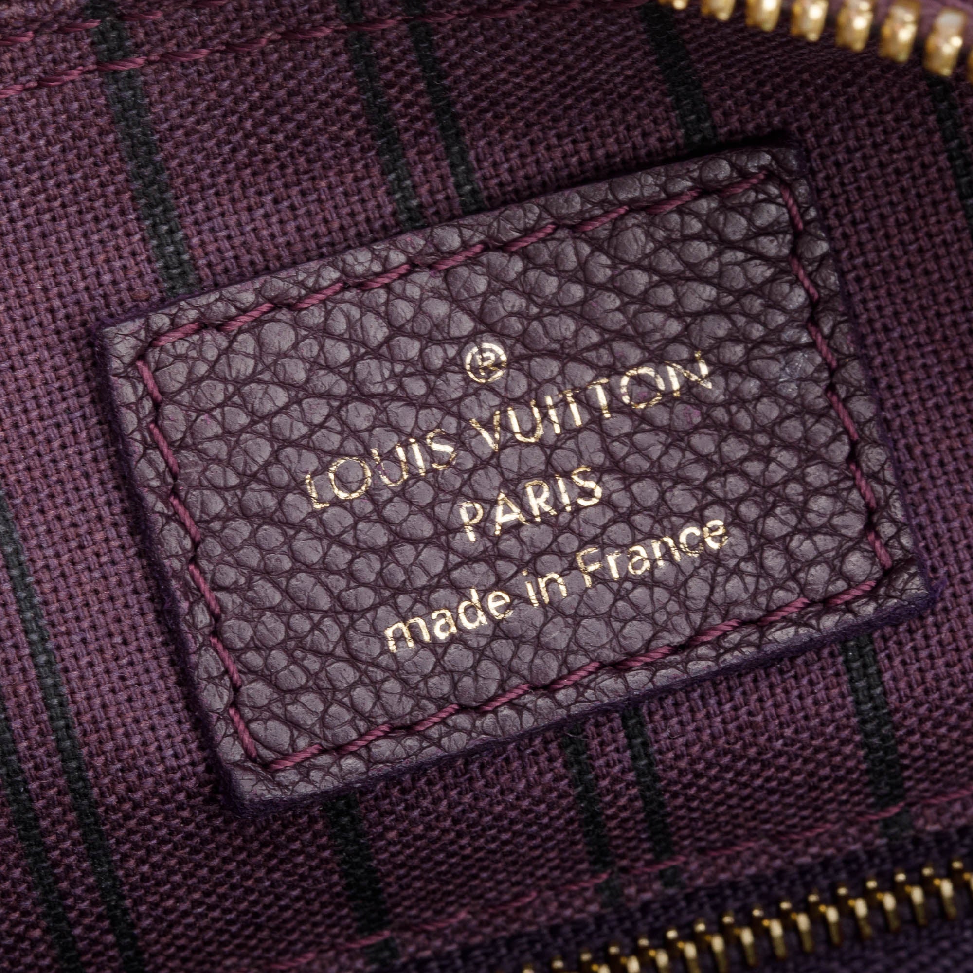 Louis Vuitton Burgundy Monogram Empreinte Leather Speedy Bandouliere 25 w/ Strap