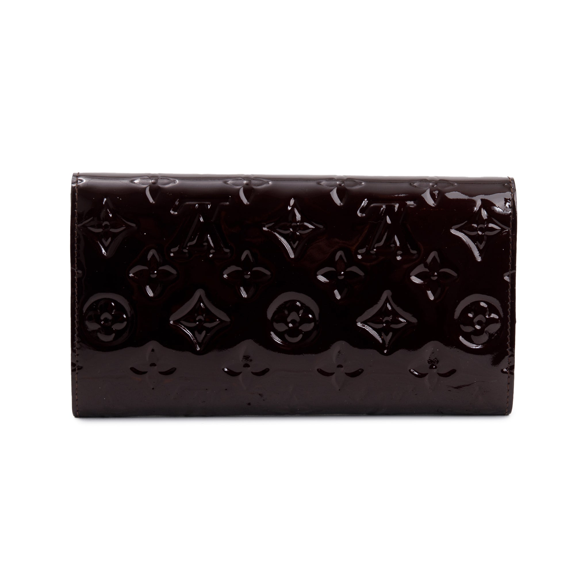 Louis Vuitton Burgundy Monogram Vernis Leather Porte Tresor International Wallet