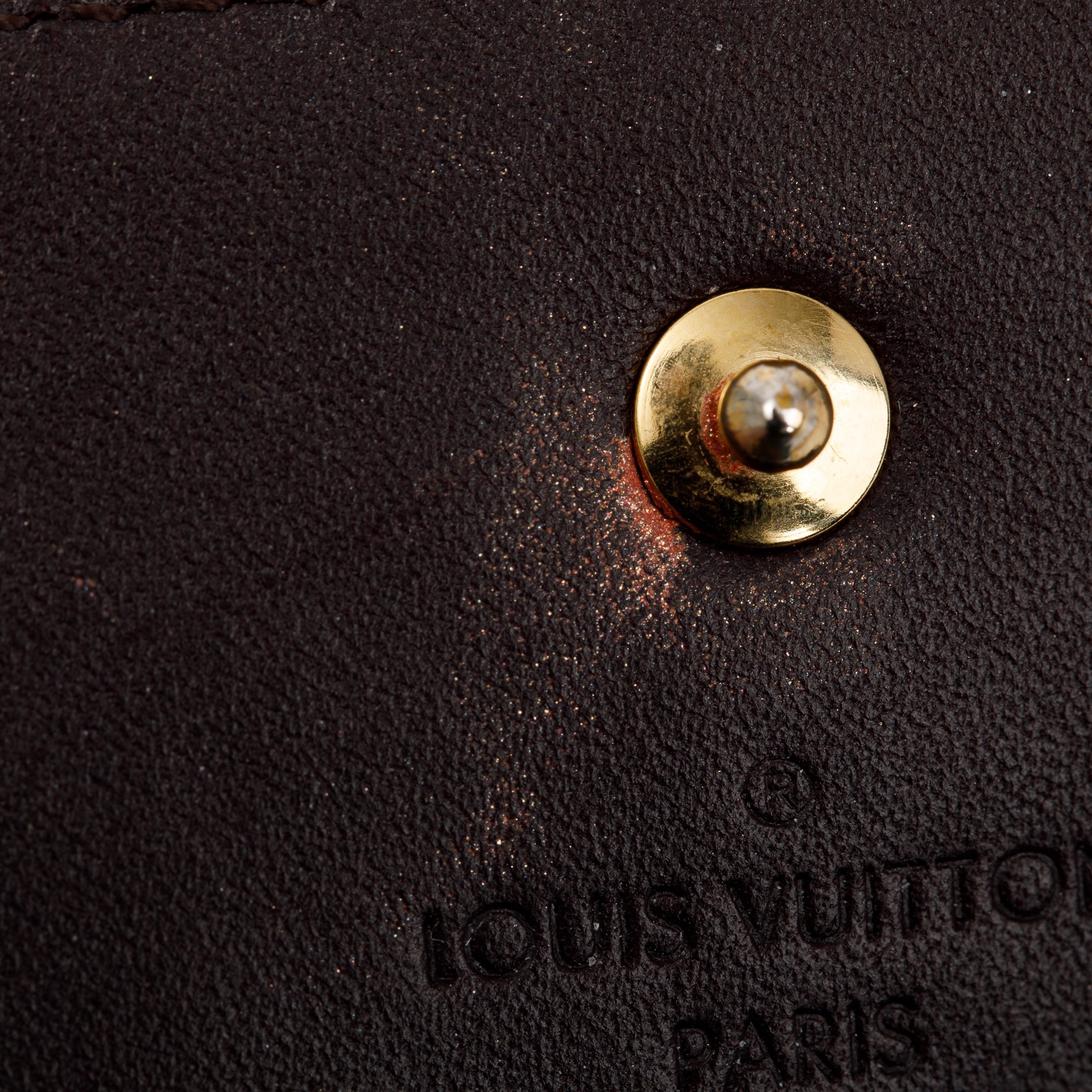 Louis Vuitton Burgundy Monogram Vernis Leather Porte Tresor International Wallet