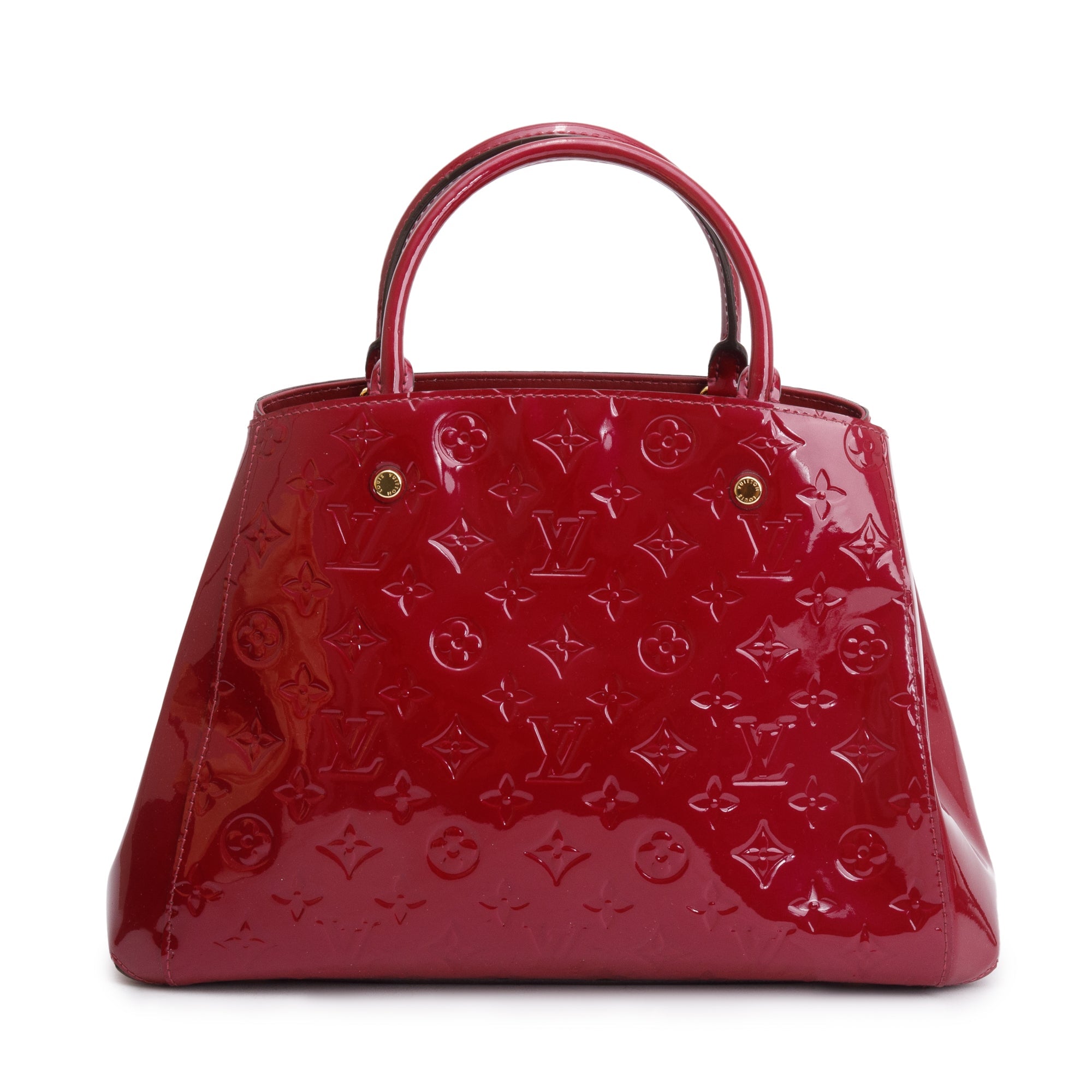 Louis Vuitton Burgundy Monogram Vernis Montaigne MM w/ Strap