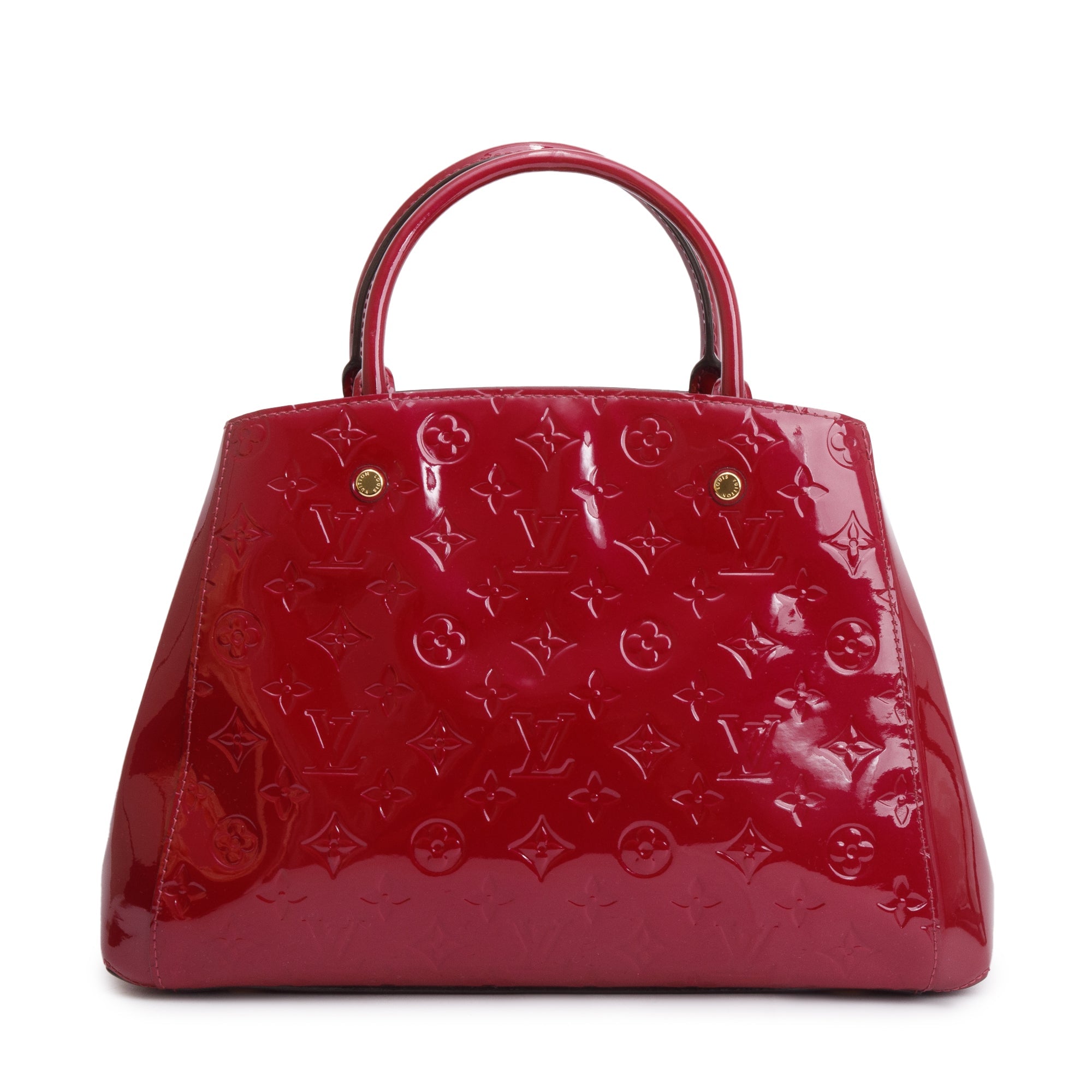 Louis Vuitton Burgundy Monogram Vernis Montaigne MM w/ Strap