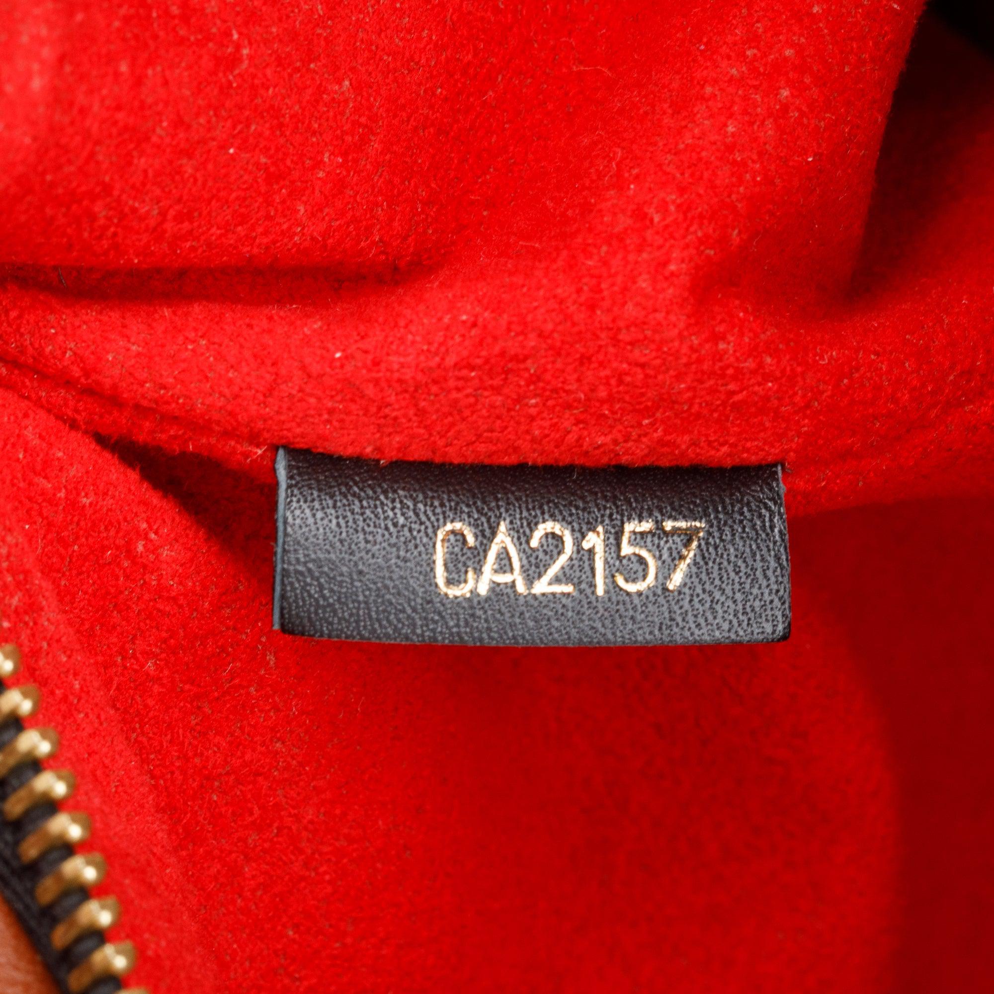 Louis Vuitton Caramel Leather Monogram Pochette Tuileries w/ Box