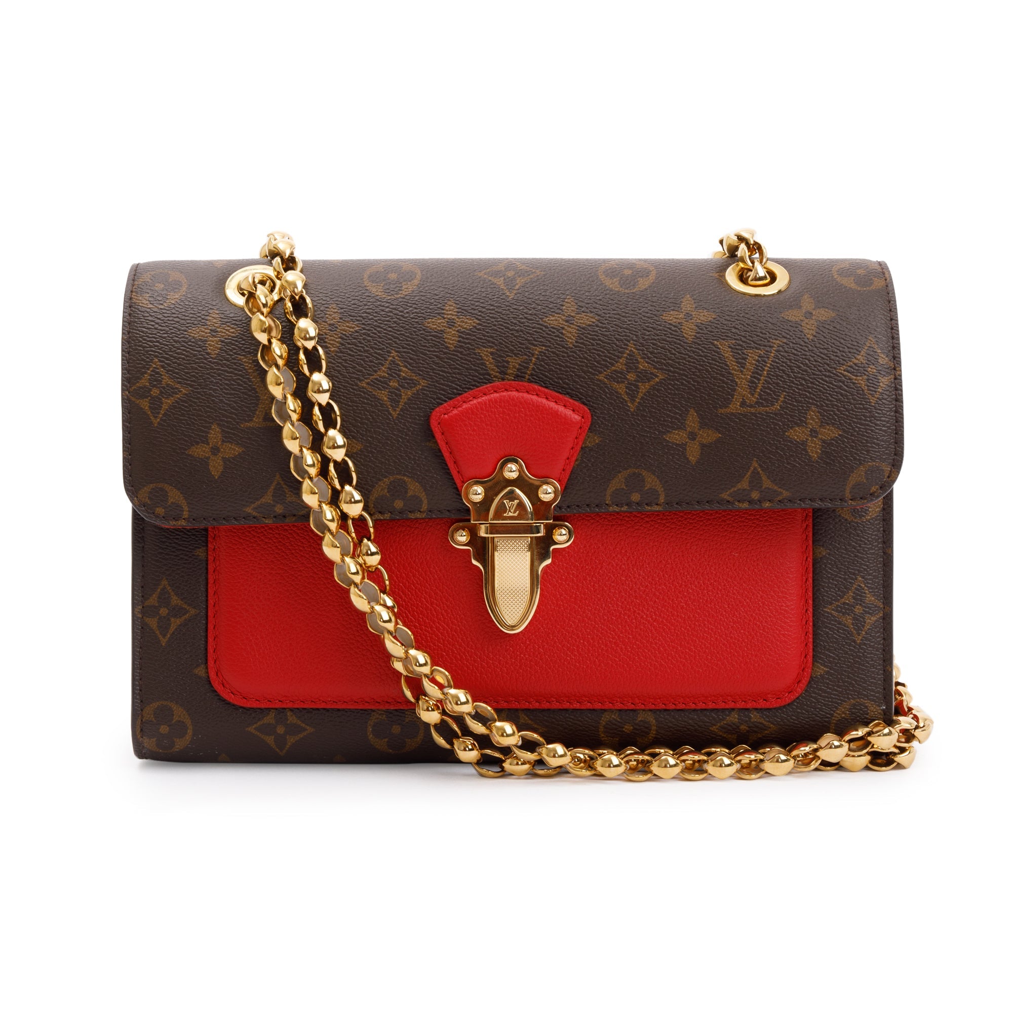 Louis Vuitton Monogram Victoire Chain Bag - Brown Crossbody Bags