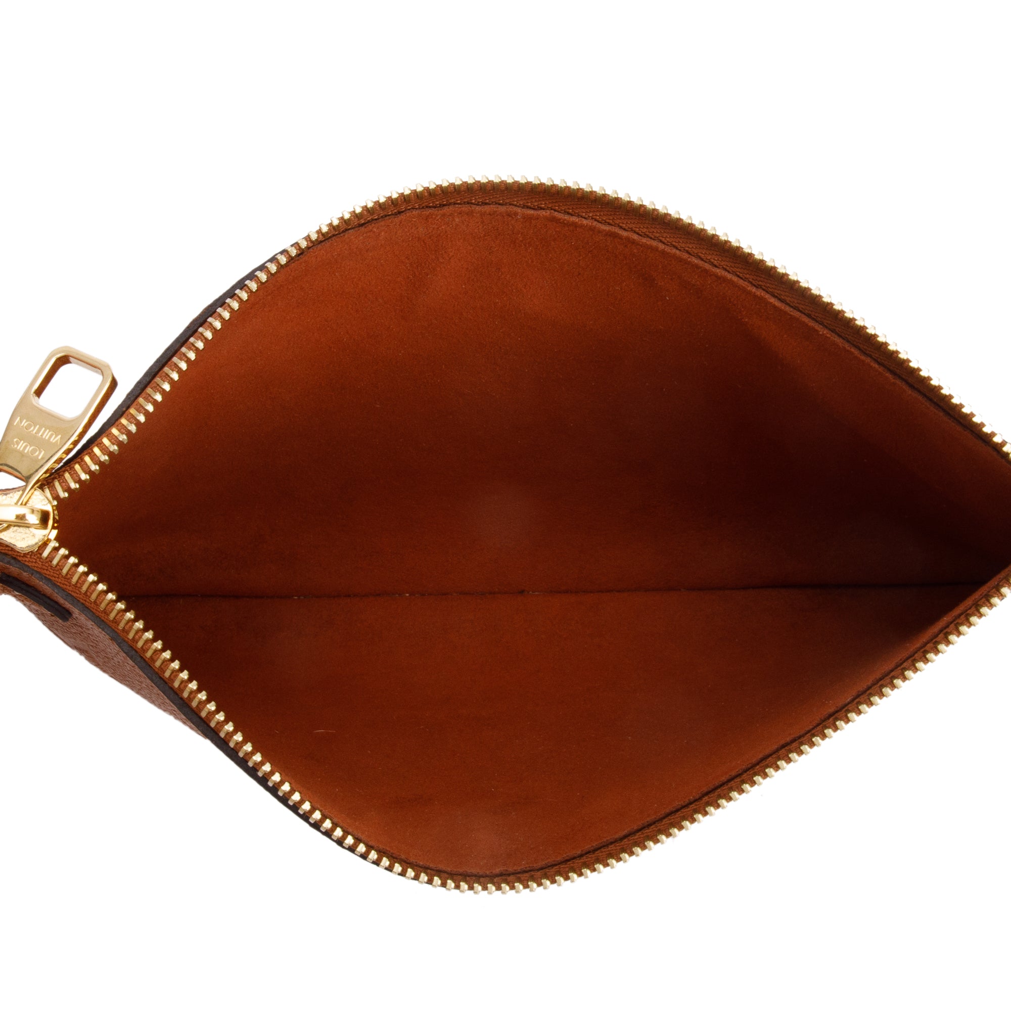 Louis Vuitton Congac Monogram Giant Empreinte Leather Neverfull MM w/ Pouch