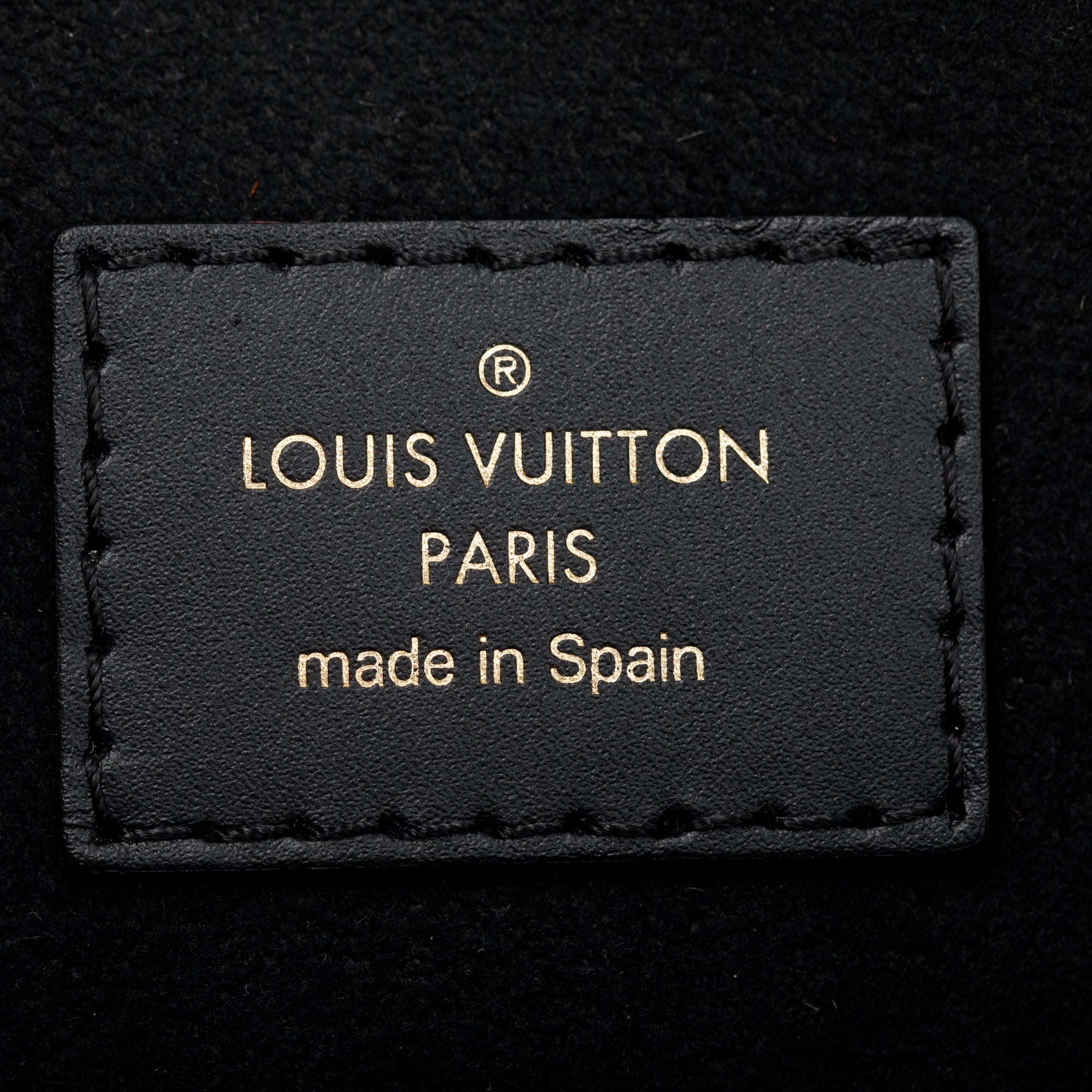 Louis Vuitton Creme & Khaki Leather Monogram V Tote MM w/ Strap