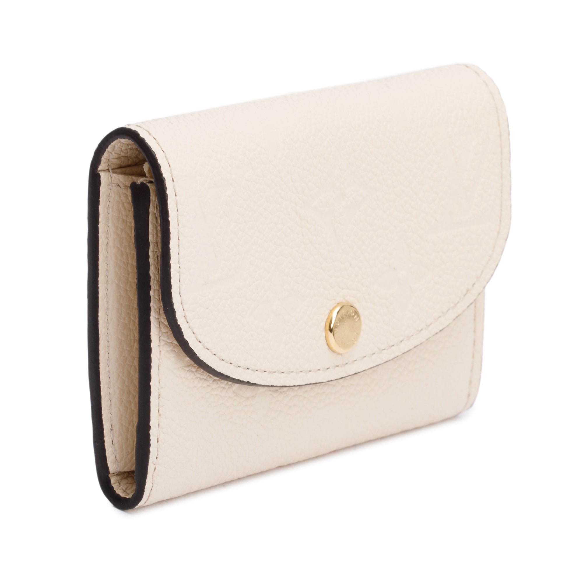 Louis Vuitton Creme Monogram Empreinte Rosalie Coin Purse