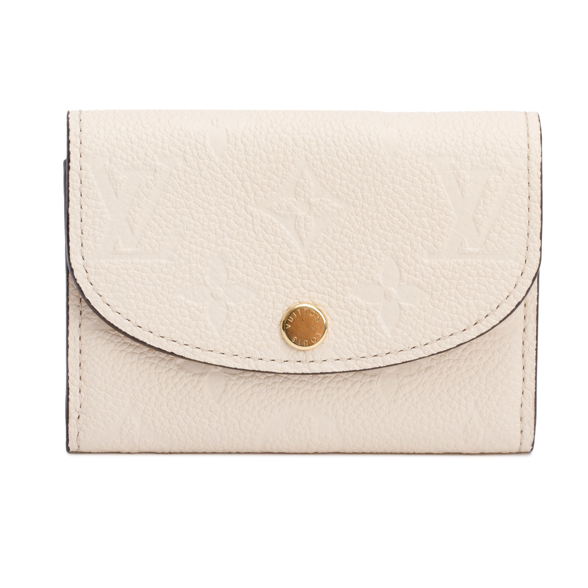 Louis Vuitton Creme Monogram Empreinte Rosalie Coin Purse
