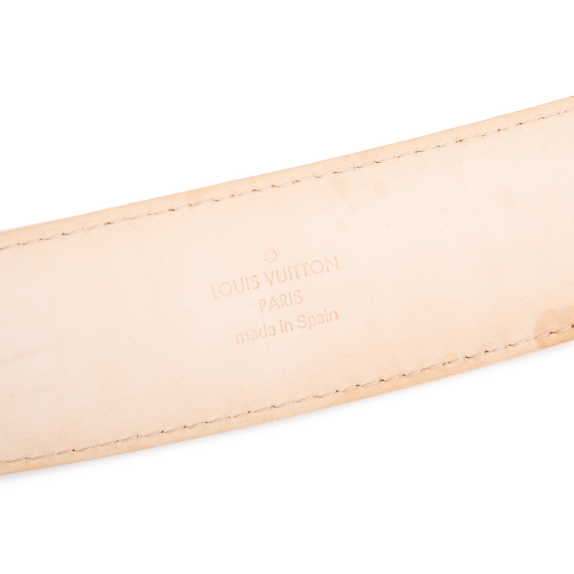 Louis Vuitton Damier Azur Canvas LV Initials 40 MM Belt 90 36