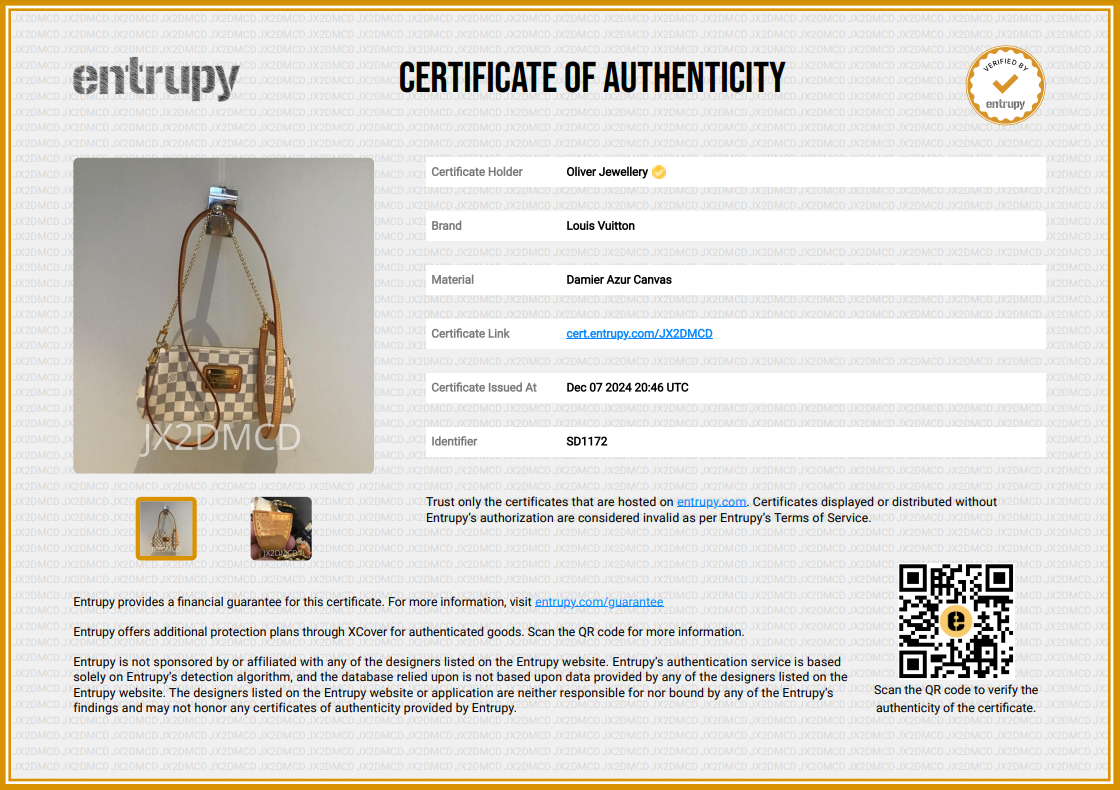 Louis Vuitton Damier Azur Eva Clutch w/ Strap