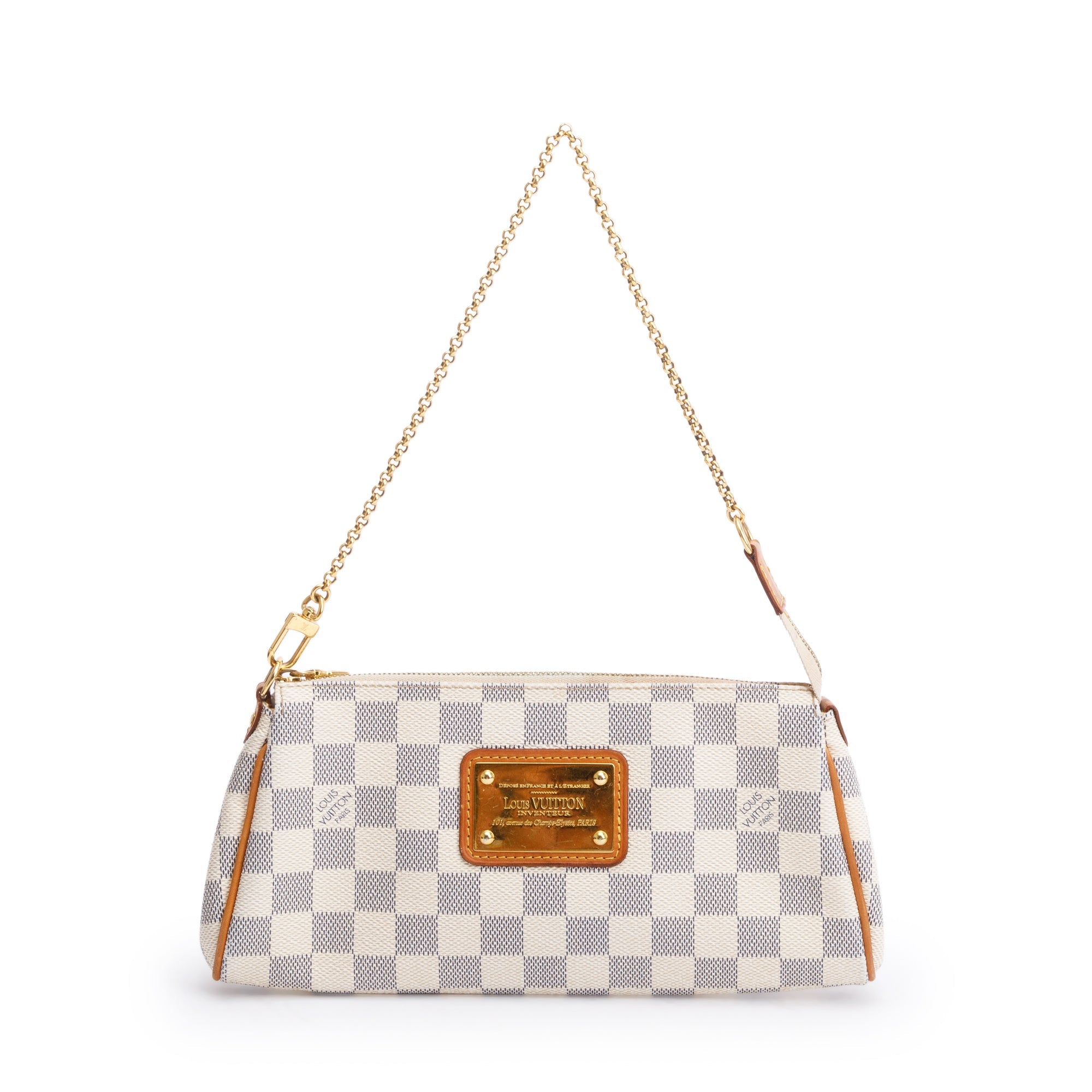 Louis Vuitton Damier Azur Eva Clutch w/ Strap